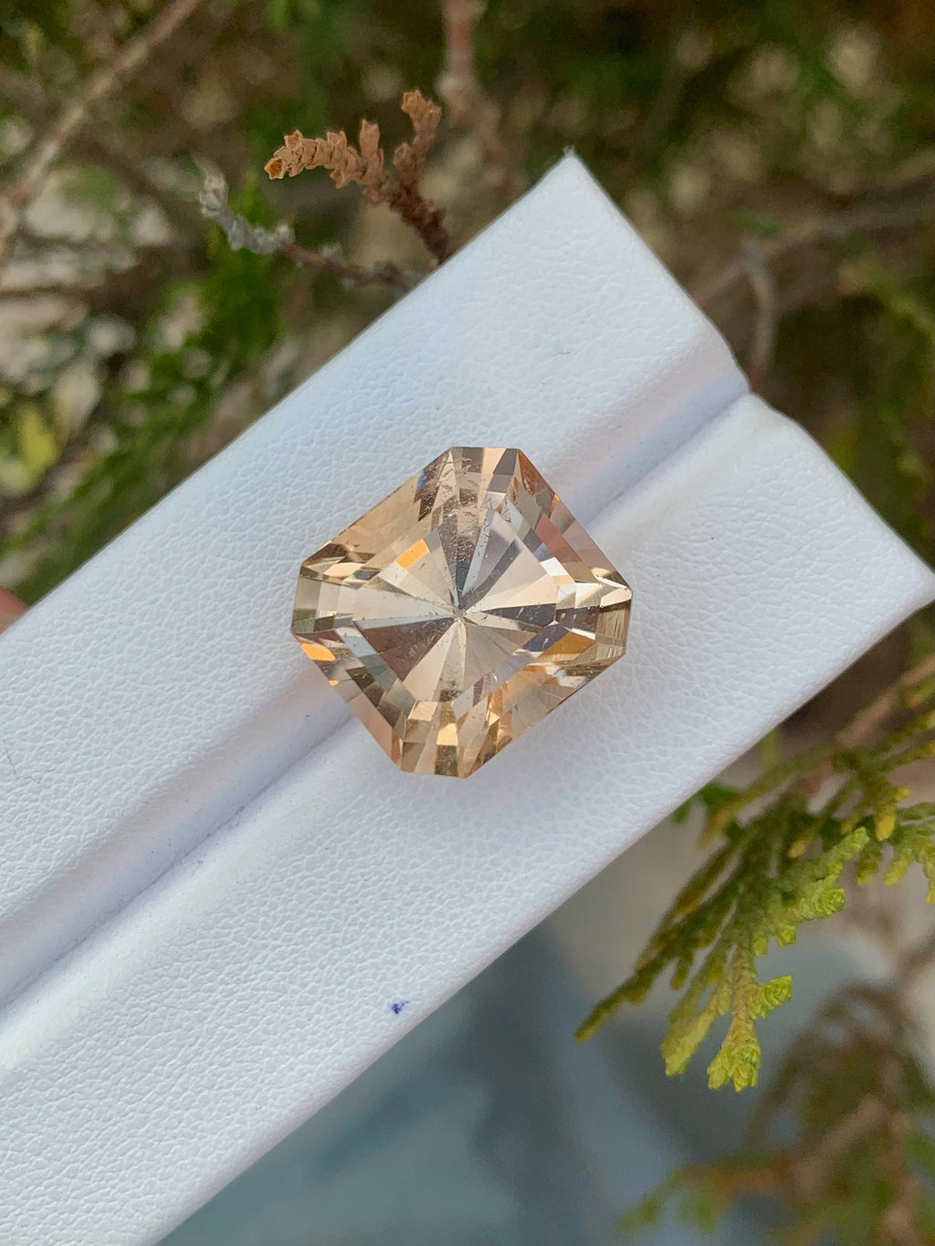Faceted Yellow Topaz Gemstone: Fancy Cut Loose Stone, 24.45 CT