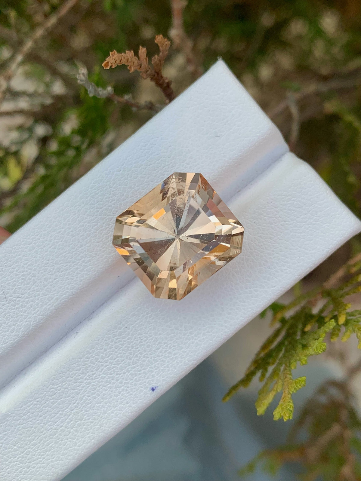 Faceted Yellow Topaz Gemstone: Fancy Cut Loose Stone, 24.45 CT