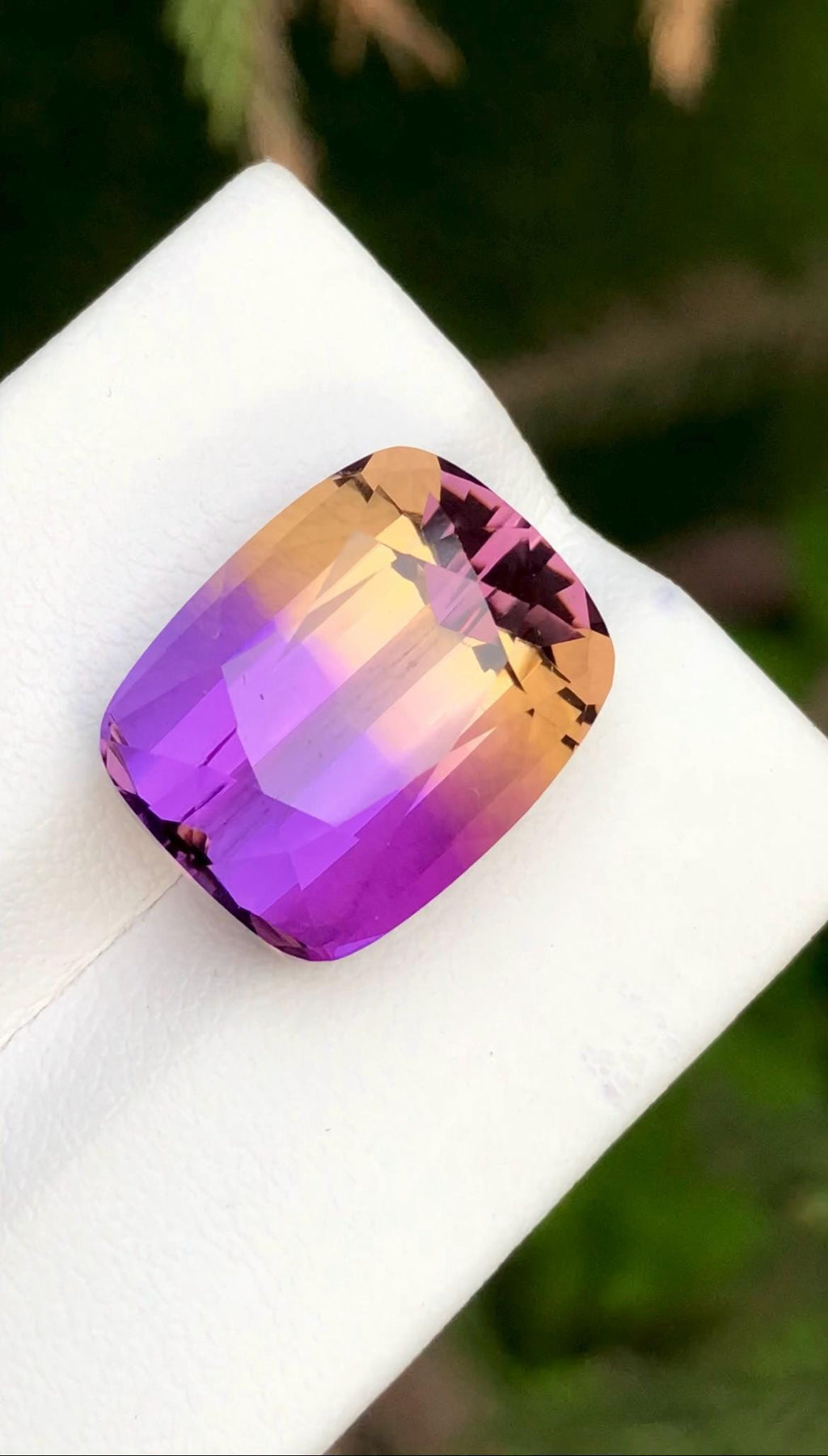 Bi-Color Ametrine 14.55 Ct Cushion Cut – Gemstone from Brazil