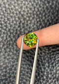 Chrome Sphene 2.20ct Round Cut — Skardu, Pakistan | Strong Fire, Brilliant Facet