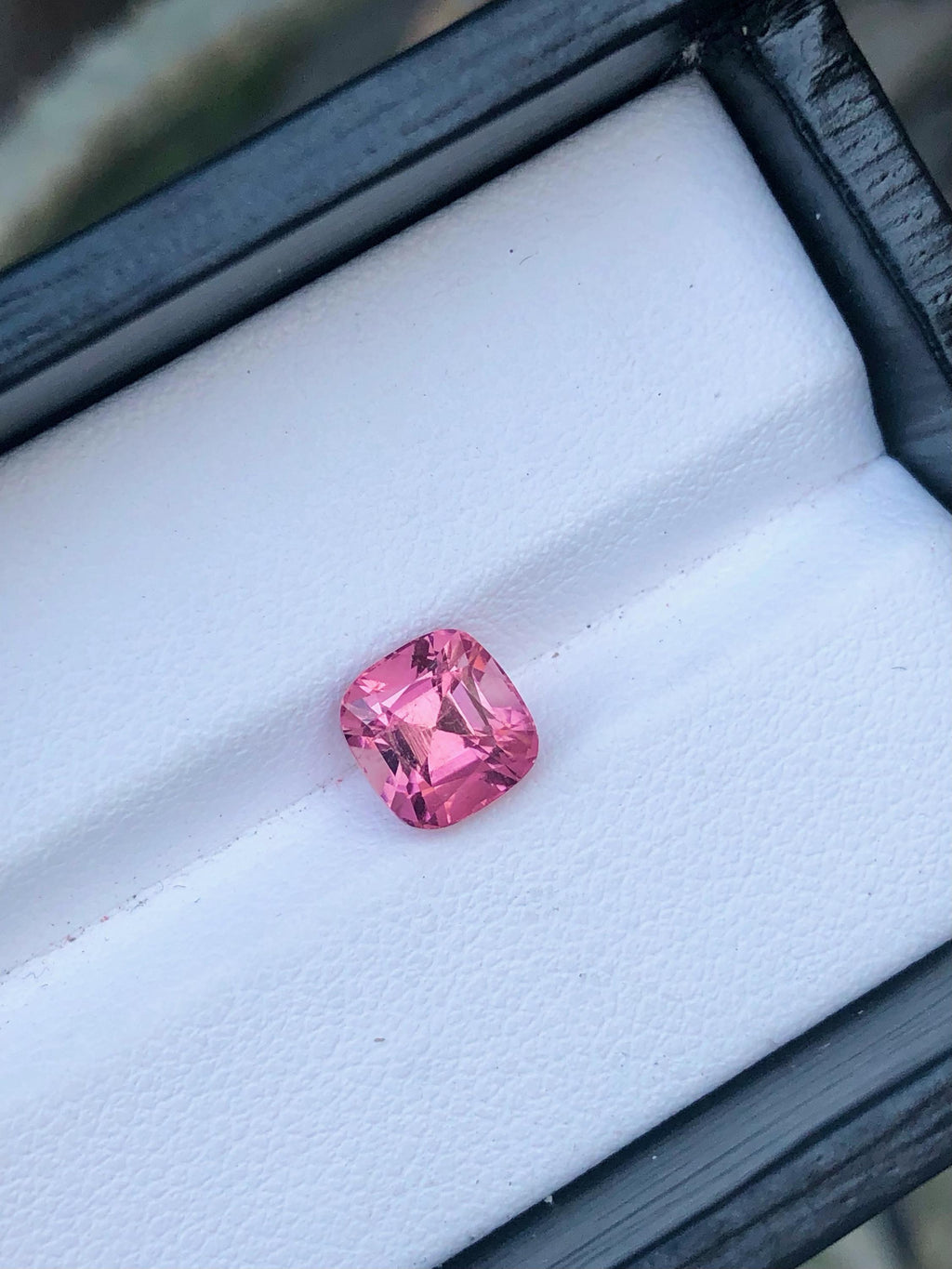 Natural Pink Tourmaline Gemstone: 2.15 CT Square Cushion Cut