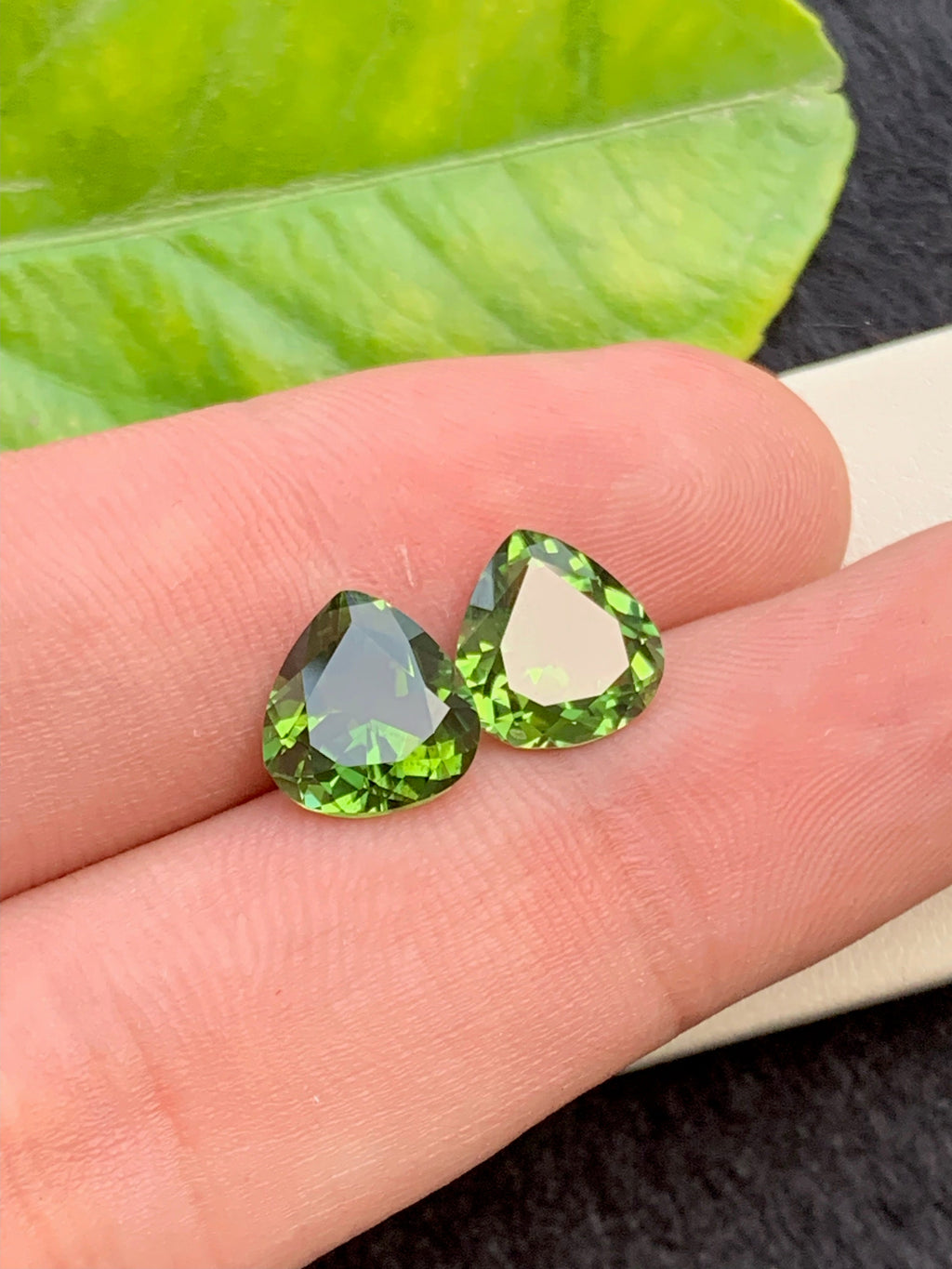 Heart shape Cut Natural Jaba Tourmaline Loose Gemstones Pair - 6.45 Carats