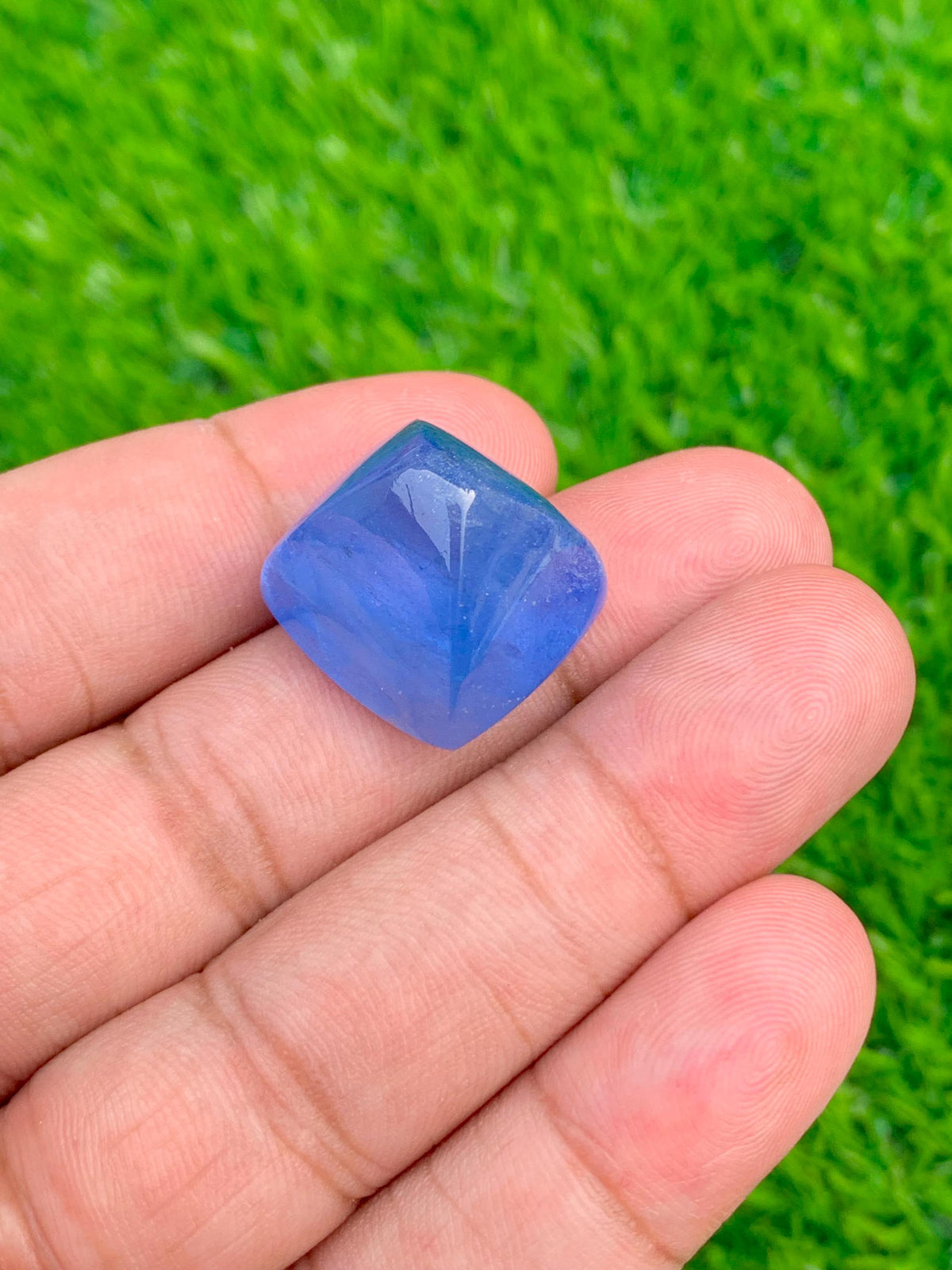 Santa Maria Aquamarine Cabochon: Deep Blue Gemstone, March Birthstone, 38.60 CT