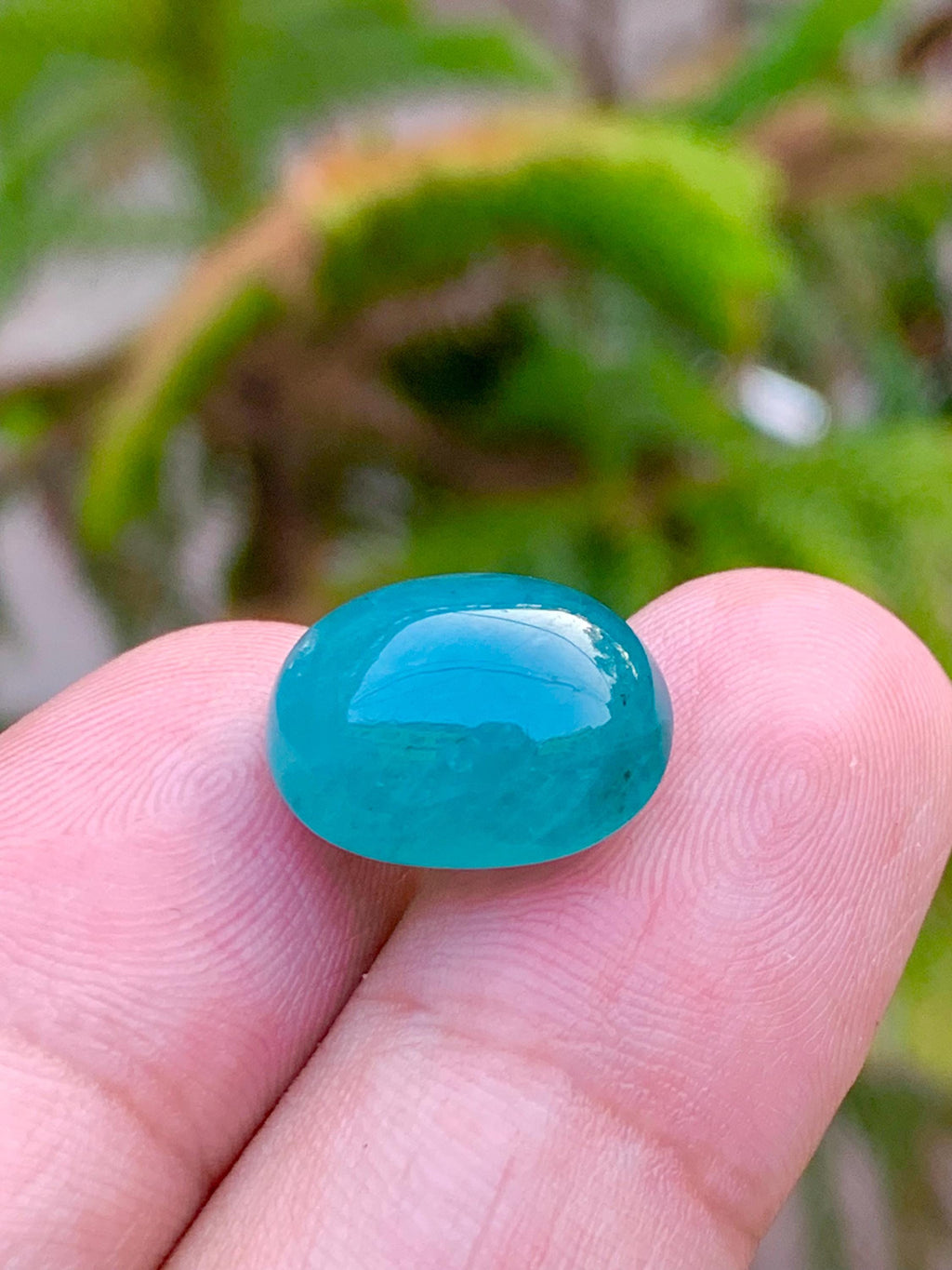Grandidierite Gemstone Cabochon: Rare Bluish-Green Jewelry Stone, 13.15 CT
