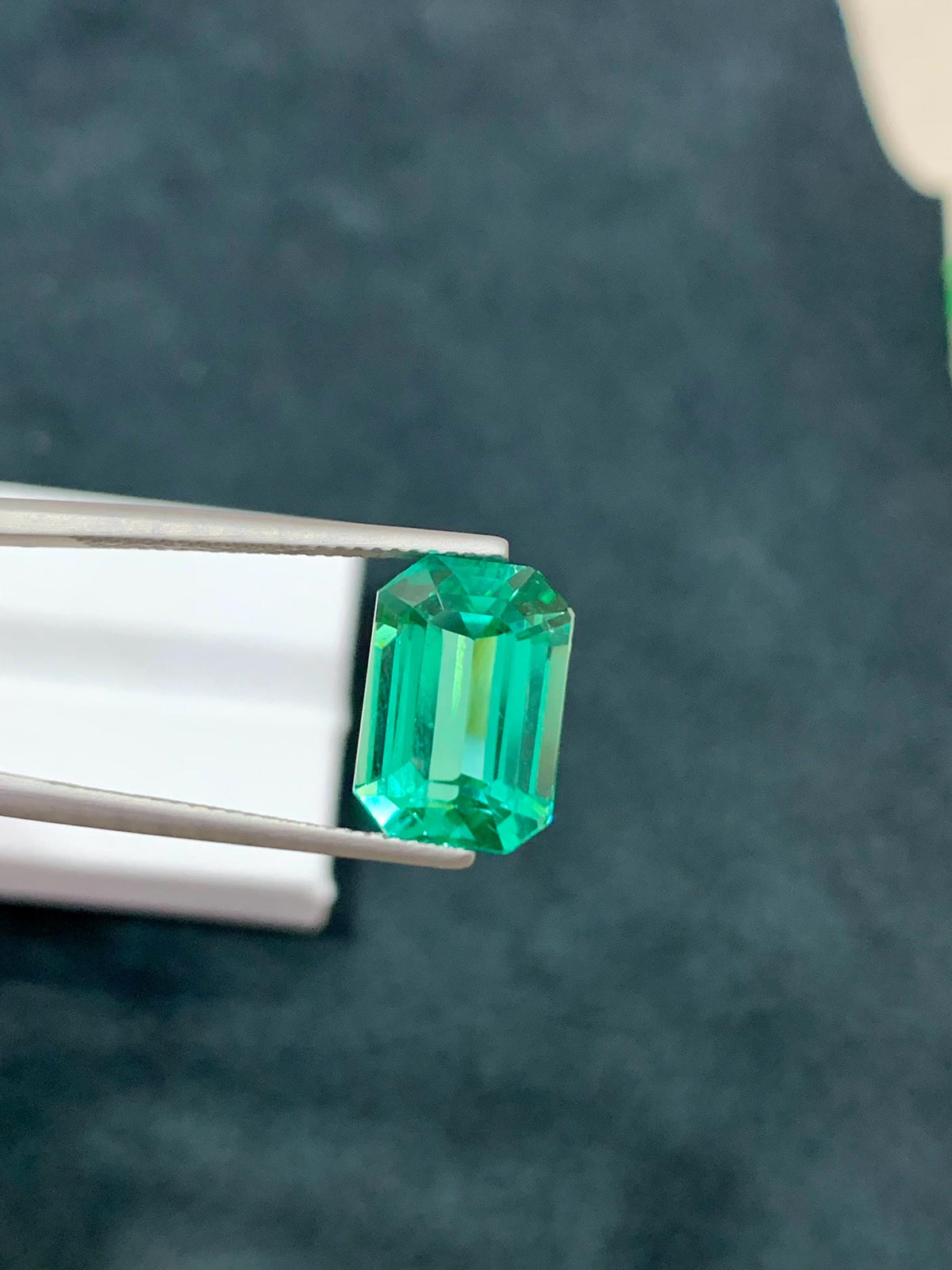 Hiddenite 8.45ct Octagonal Emerald Cut Gemstone from Afghanistan