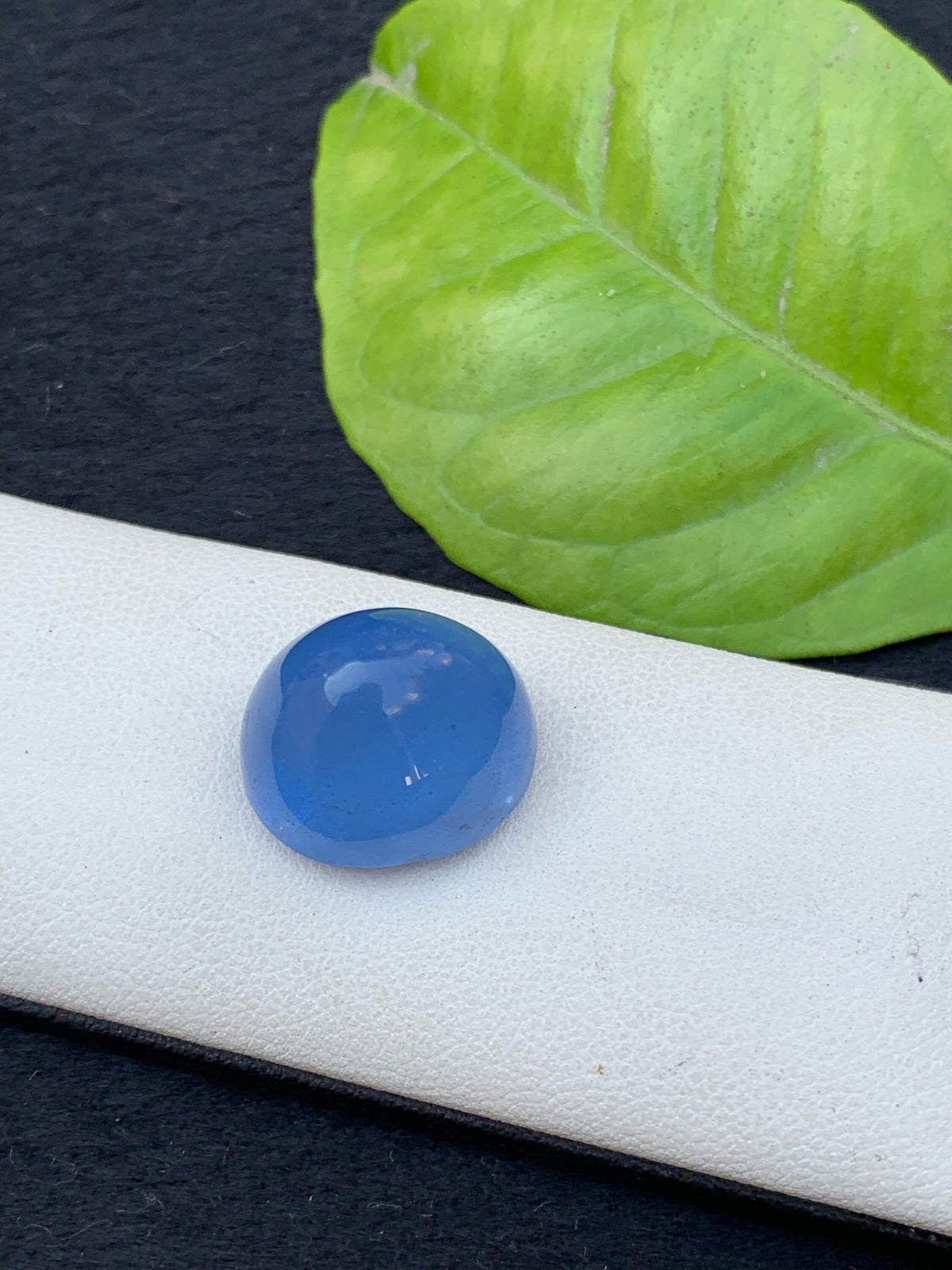 Oval Aquamarine Cabochon: Deep Blue Gemstone, 19.80 Carat