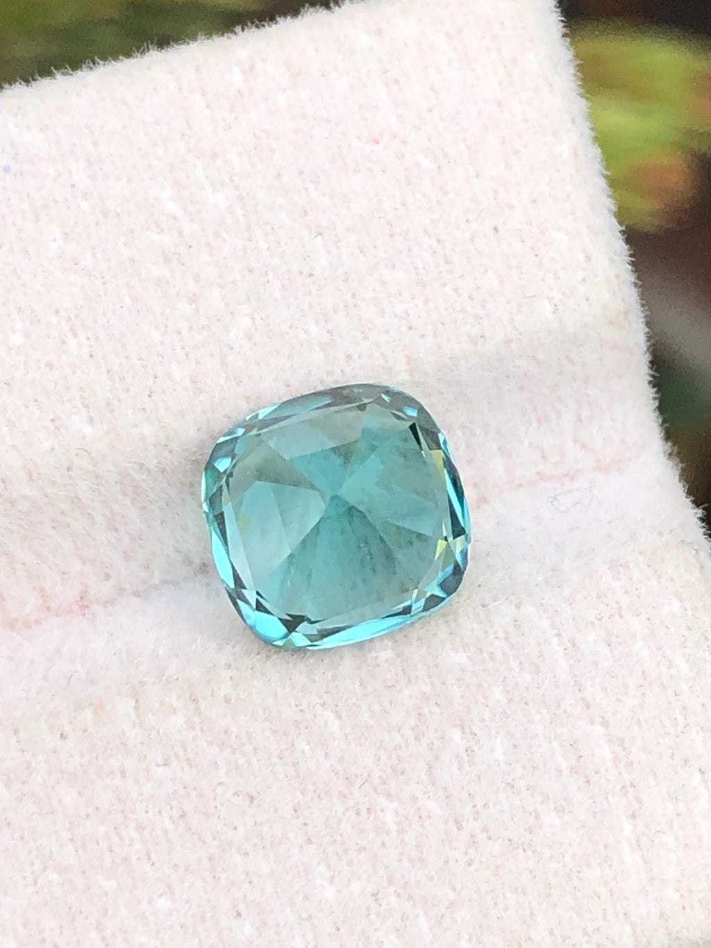Lagoon Tourmaline Gemstone: 2.30 Carat Afghan Cushion Cut