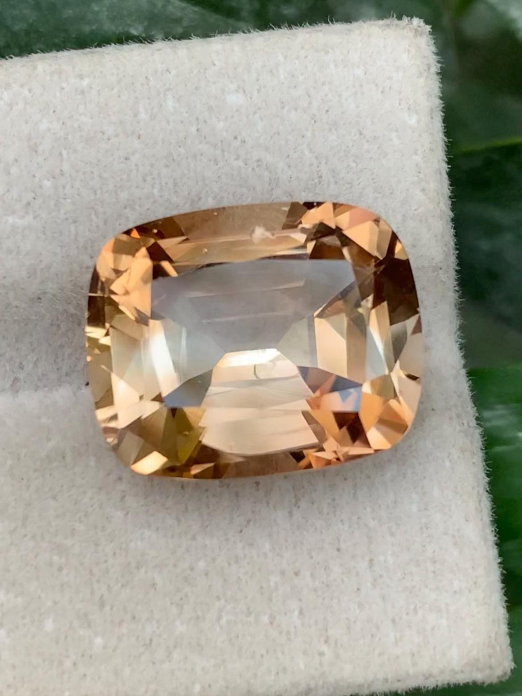 Champagne Topaz 12.70ct - Cushion Cut - Skardu Pakistan