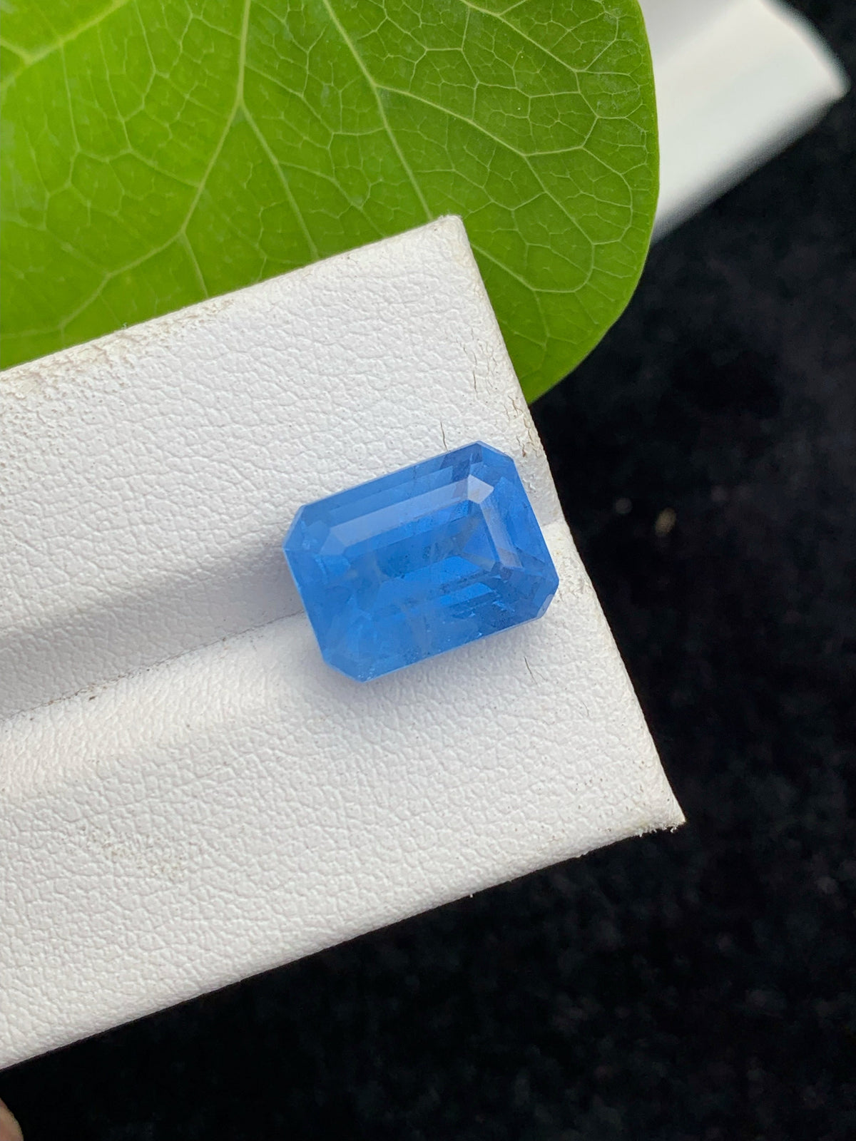 Santa Maria Aquamarine Gemstone: Emerald Cut Deep Blue Beryl, 6.15 CT