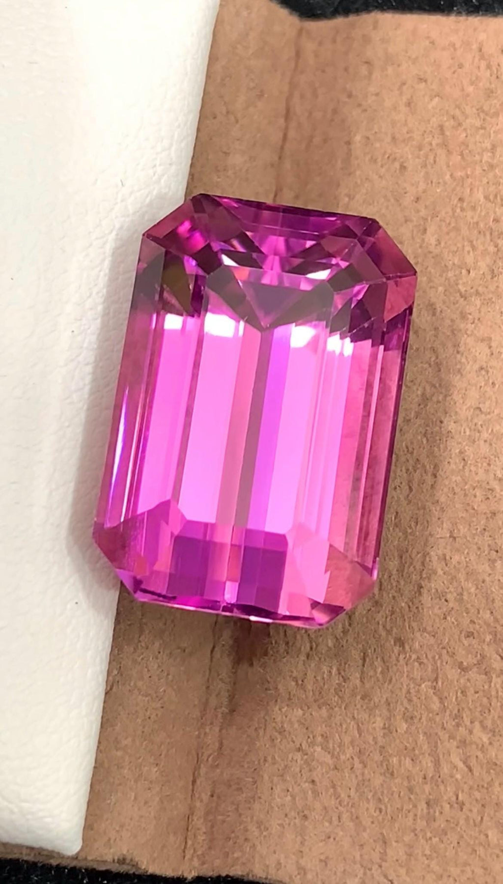 Pink Kunzite 38.20 Carat Emerald Cut Loose Gemstone from Afghanistan