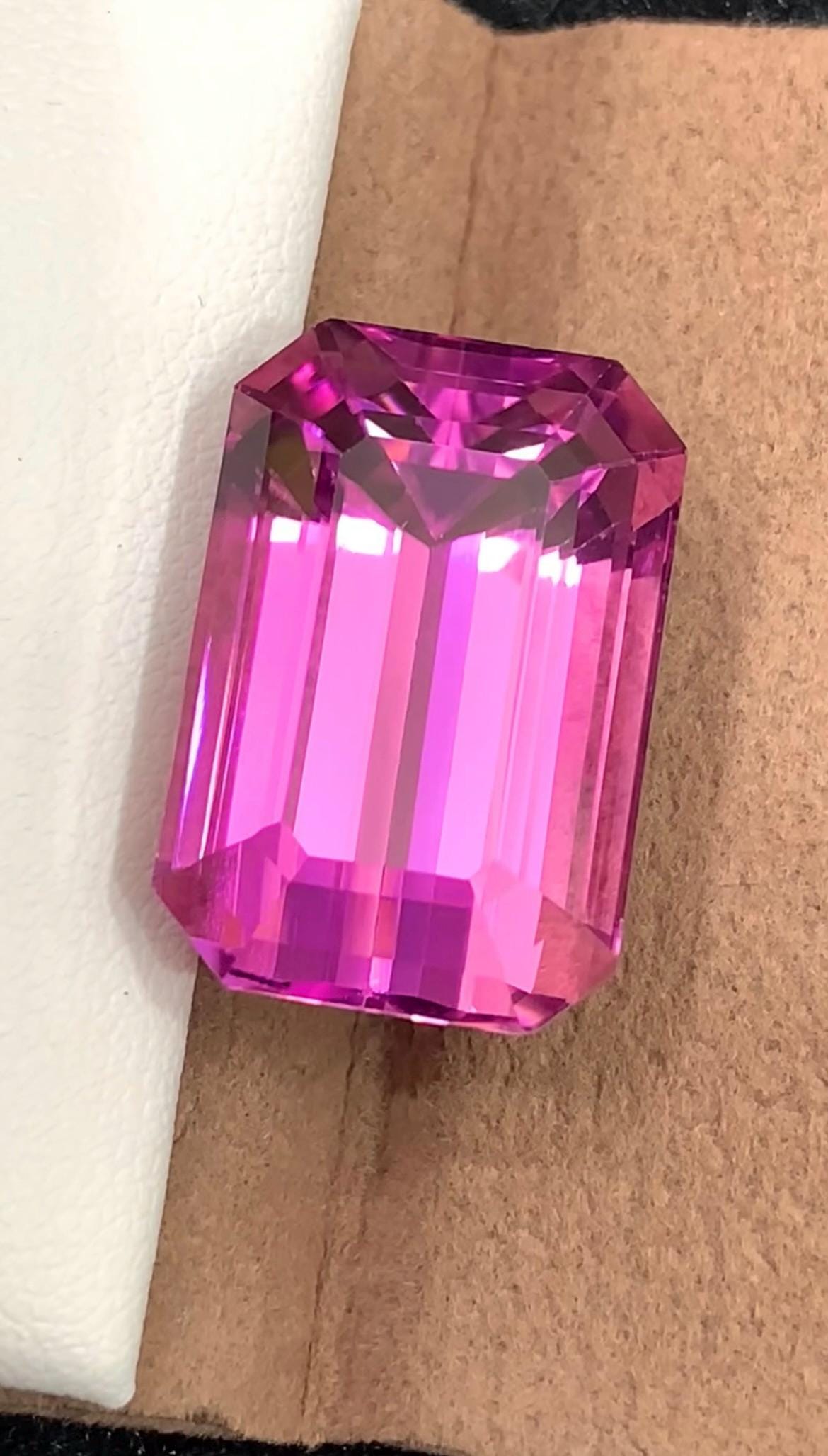 Pink Kunzite 38.20 Carat Emerald Cut Loose Gemstone from Afghanistan