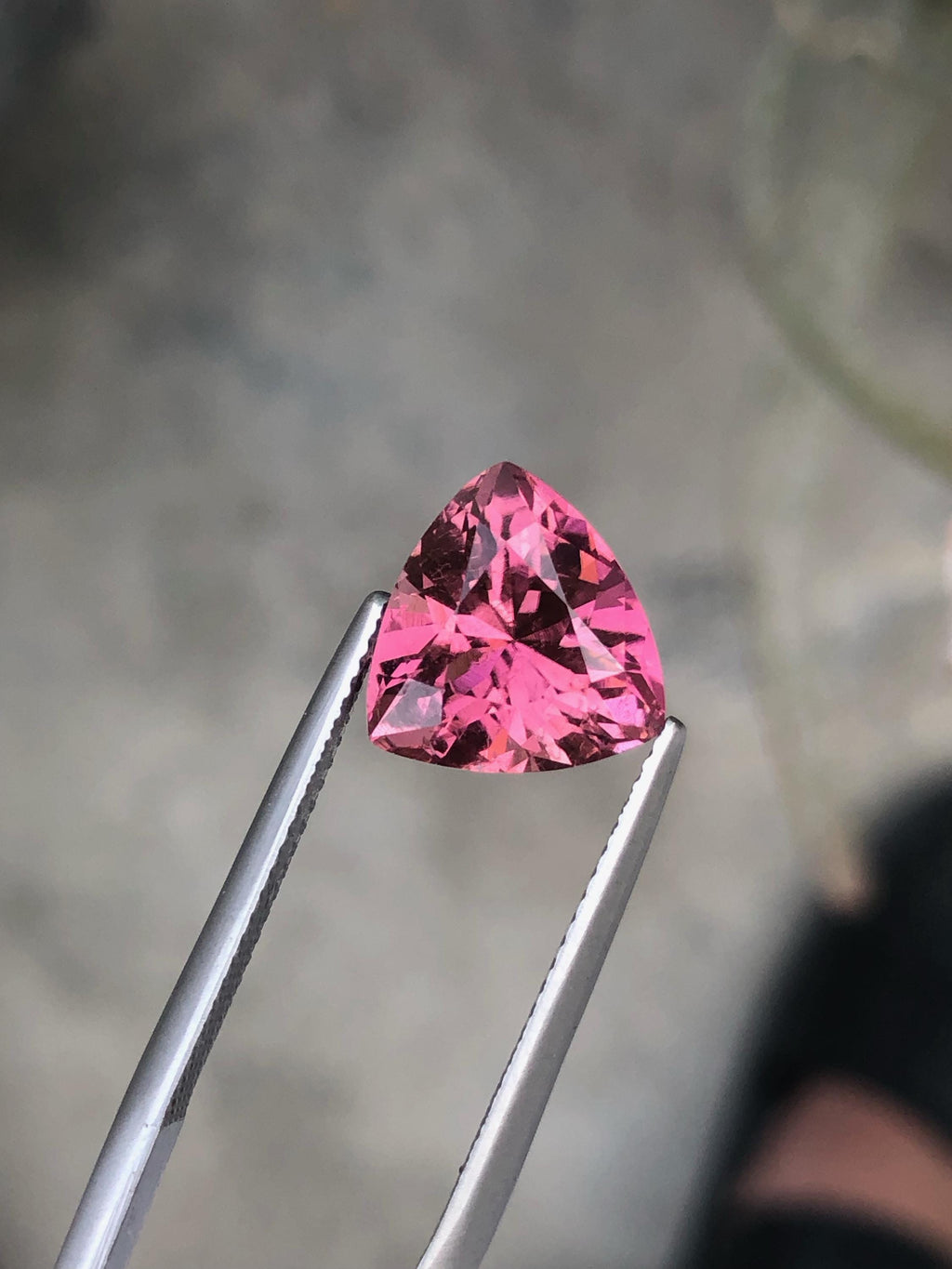 Natural Pink Tourmaline Gemstone: 5.00 CT Trillion Cut, Afghanistan Origin