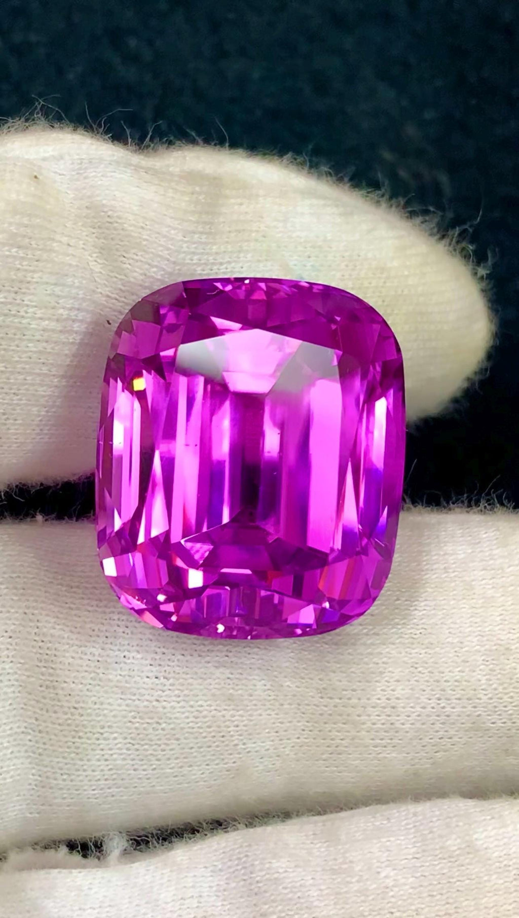 Pink Kunzite 64ct Cushion Cut Gemstone from Afghanistan – Elegant Sparkling Pink Gem