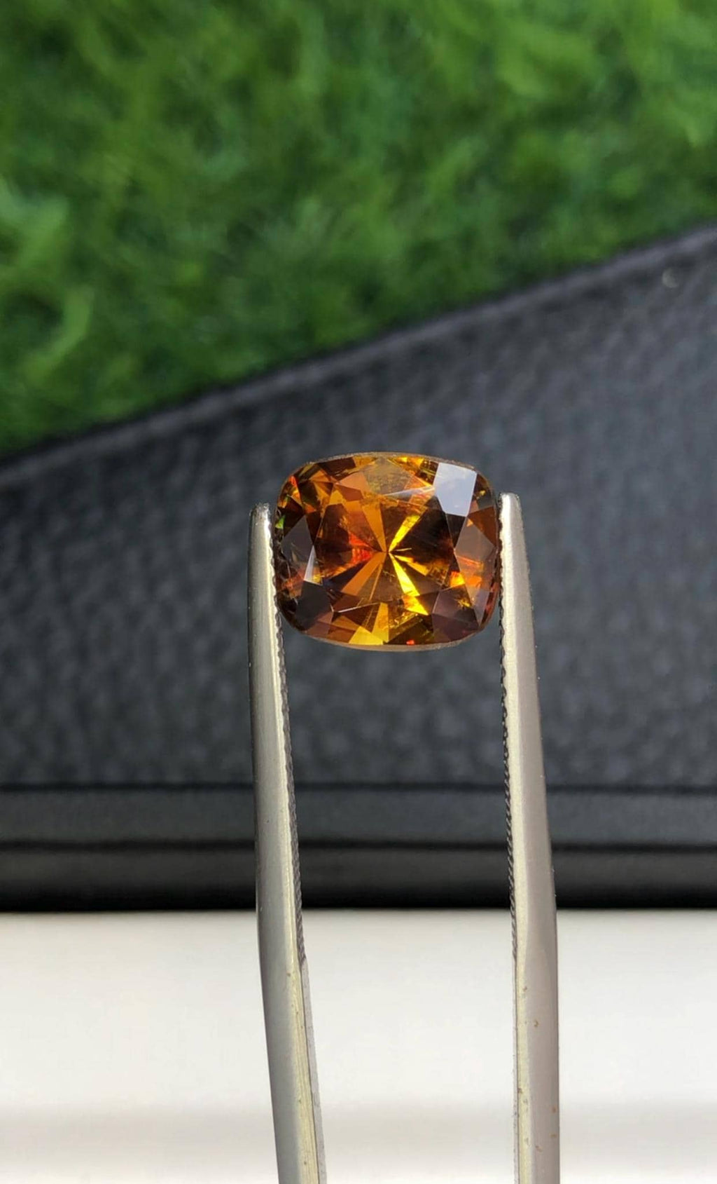 Cushion Cut Sphene Gemstone 3.65 CT: Rare Titanite with Trichroism