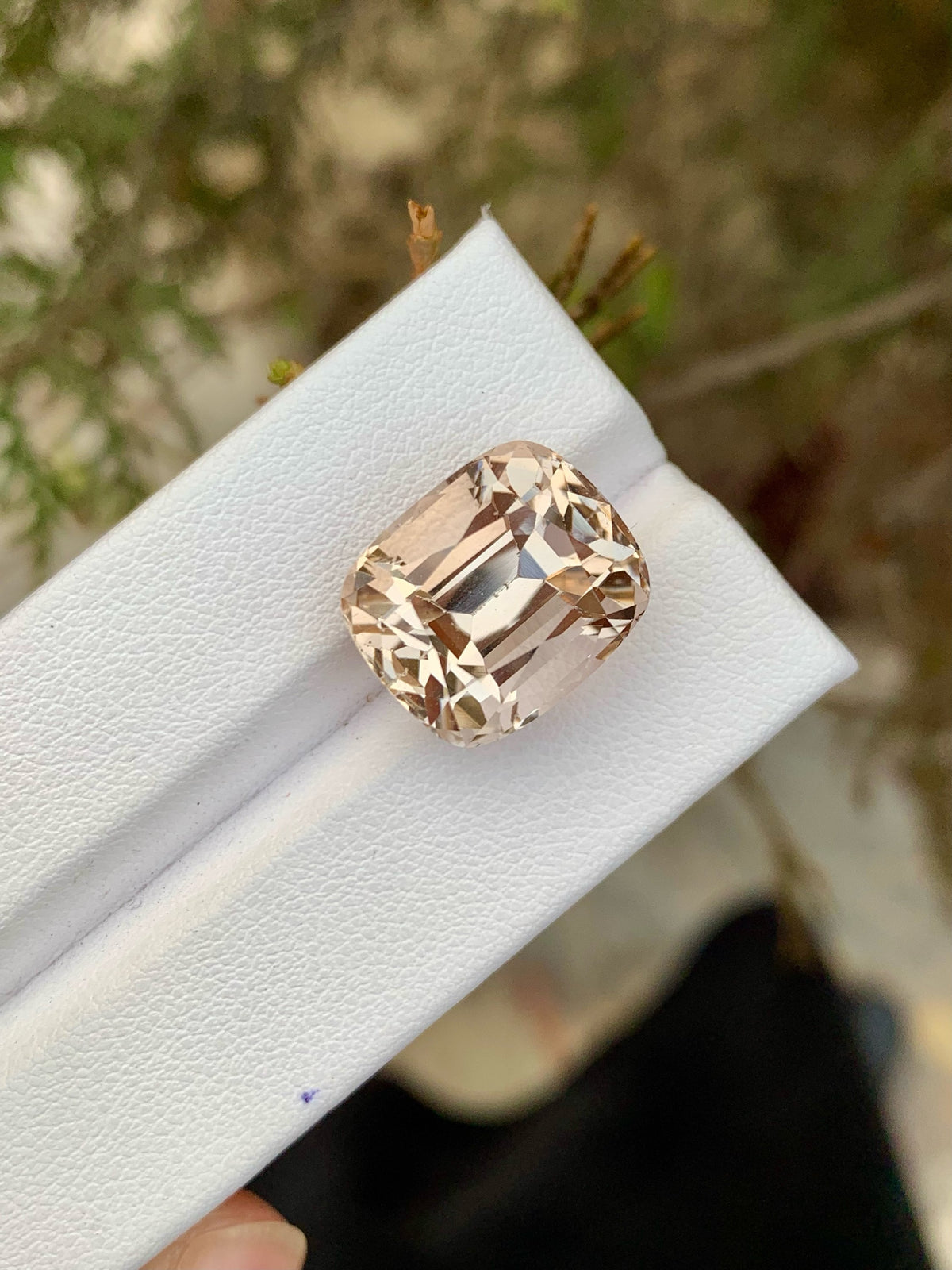 Natural Imperial Topaz Loose Gemstone: Faceted Cushion Cut, 20.05 CT