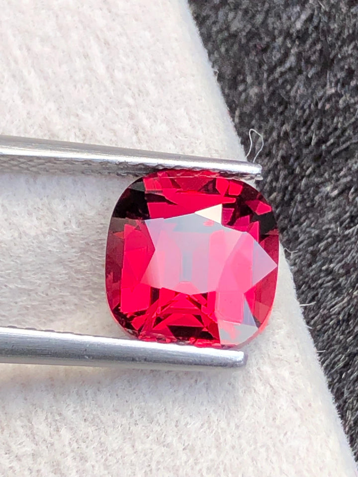 Rhodolite Garnet 3.17ct Cushion Cut – Tanzanian Gemstone