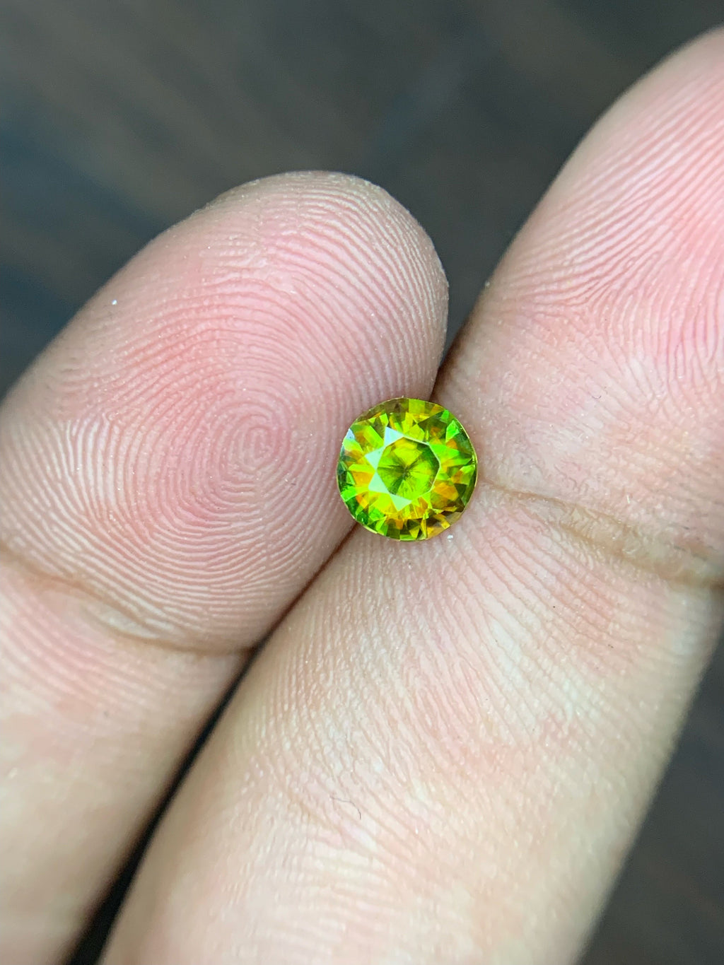 0.75 Carat Natural Chrome Sphene Loose Gemstone: Nugget Green