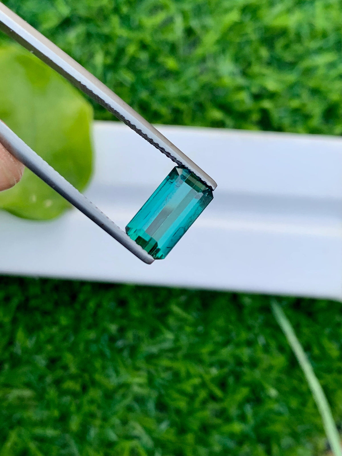 Emerald Cut Indicolite Tourmaline Gemstone, 3.00 CT, VVS Clarity