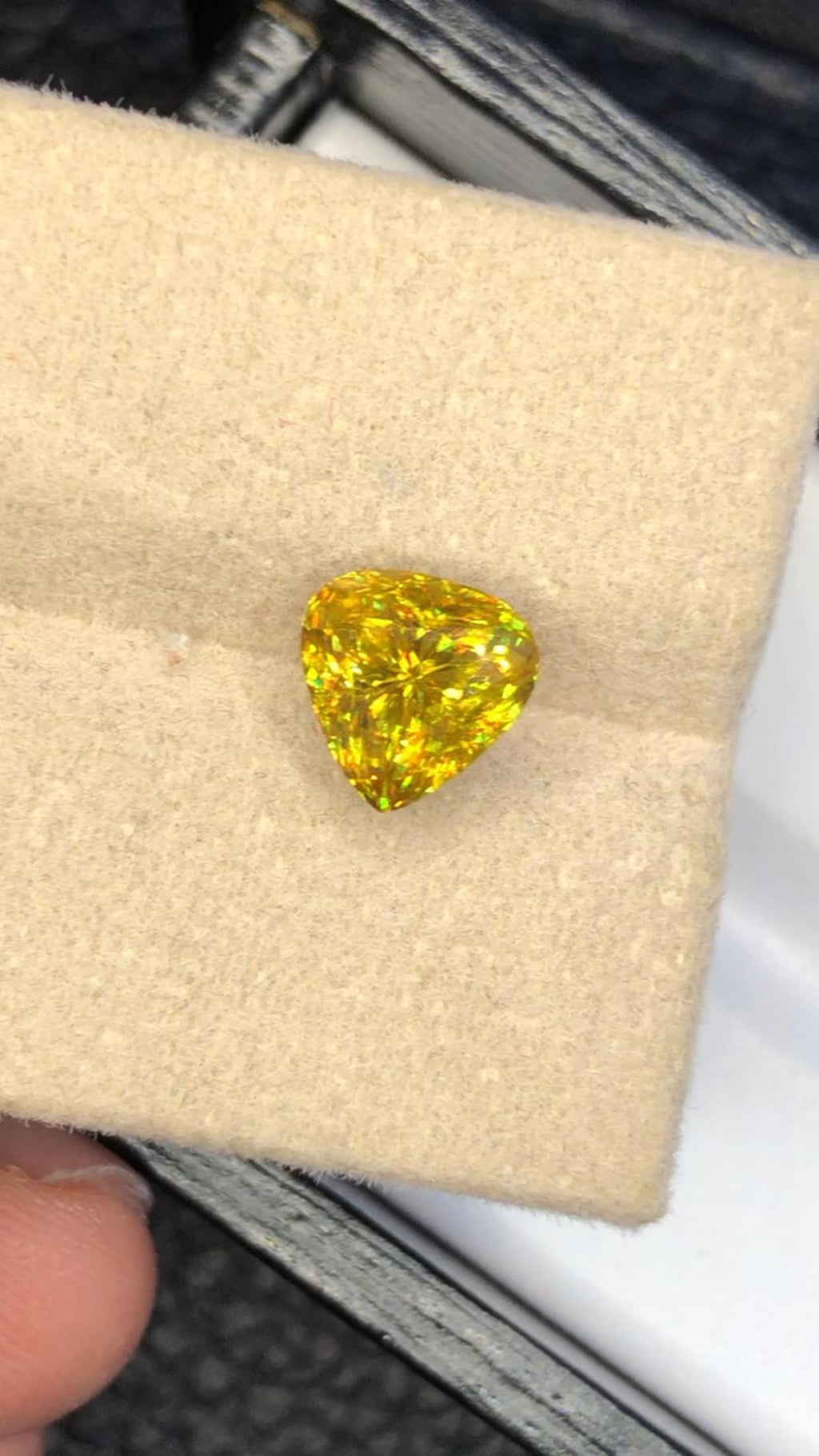2.50 CT Greenish Yellow Sphene Gemstone: August Birthstone