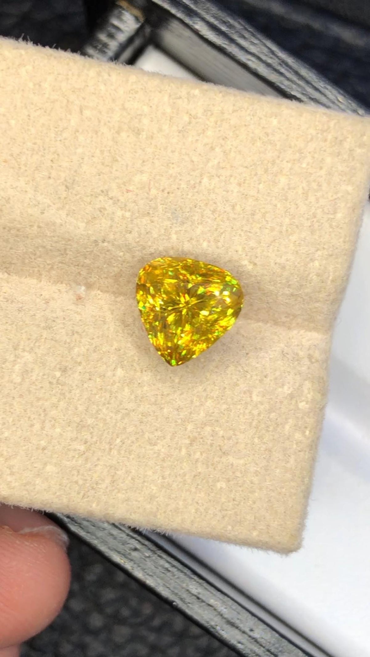 2.50 CT Greenish Yellow Sphene Gemstone: August Birthstone