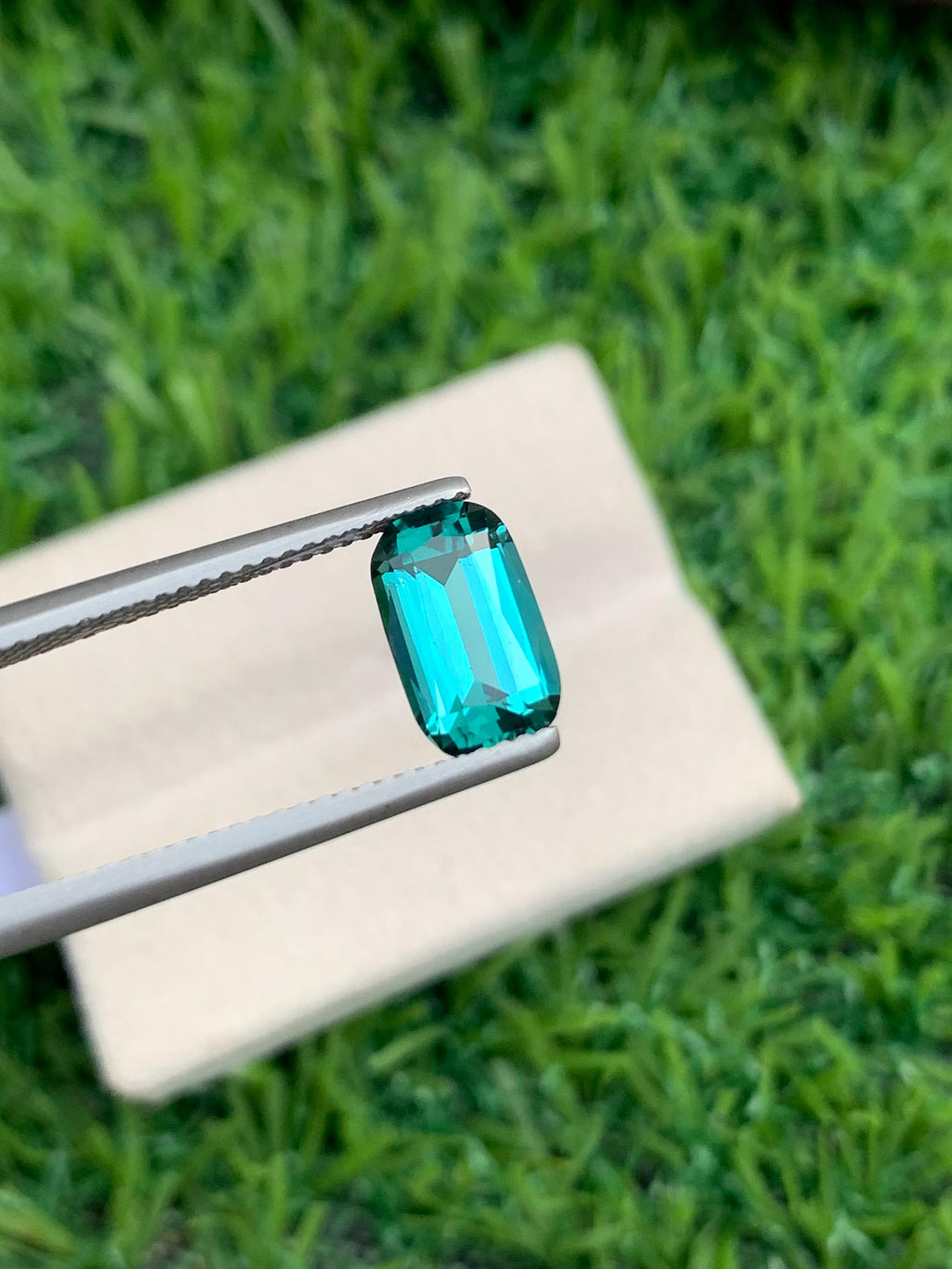 Blue Lagoon Tourmaline Gemstone: 2.10 CT Cushion Cut, Afghanistan Origin