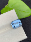 Santa Maria Blue Aquamarine Gemstone, Emerald Cut Beryl, 3.30 Carats