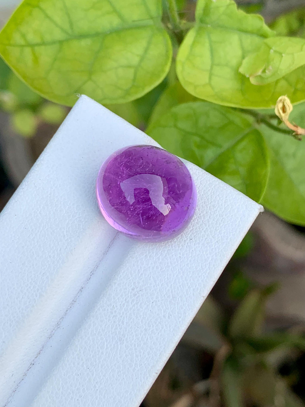 Magenta Pink Kunzite Cabochon: 25.95 CT Oval Gemstone