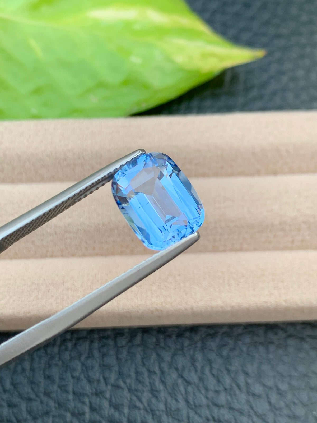 Santa Maria Blue Aquamarine: 4.50 CT VVS Cushion Cut Gemstone