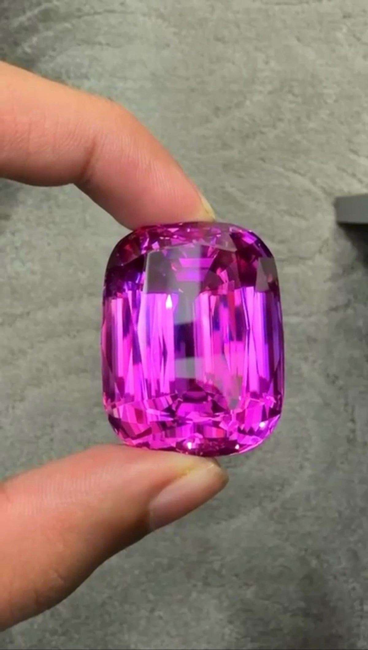 Pink Kunzite 227.50ct Cushion Cut Gem - Big Size Kunzite from Afghanistan