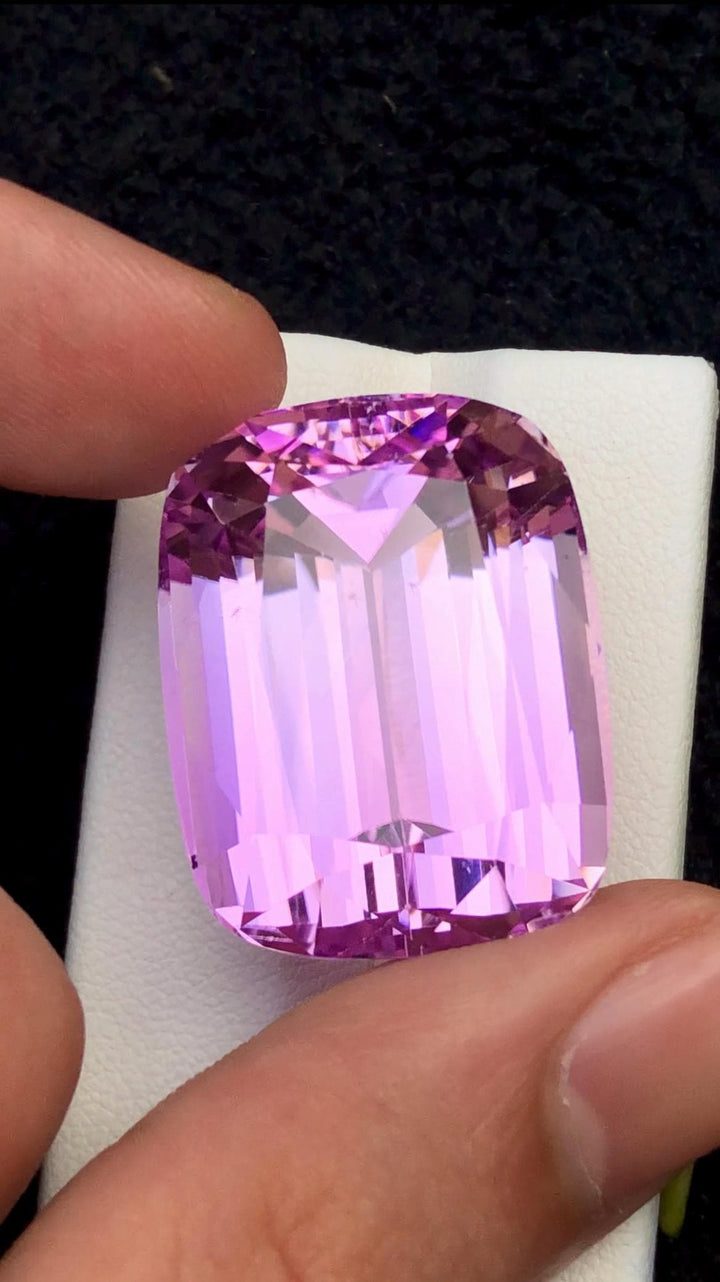 Natural Pink Kunzite Cushion Cut Gemstone – 87 Carats from Afghanistan