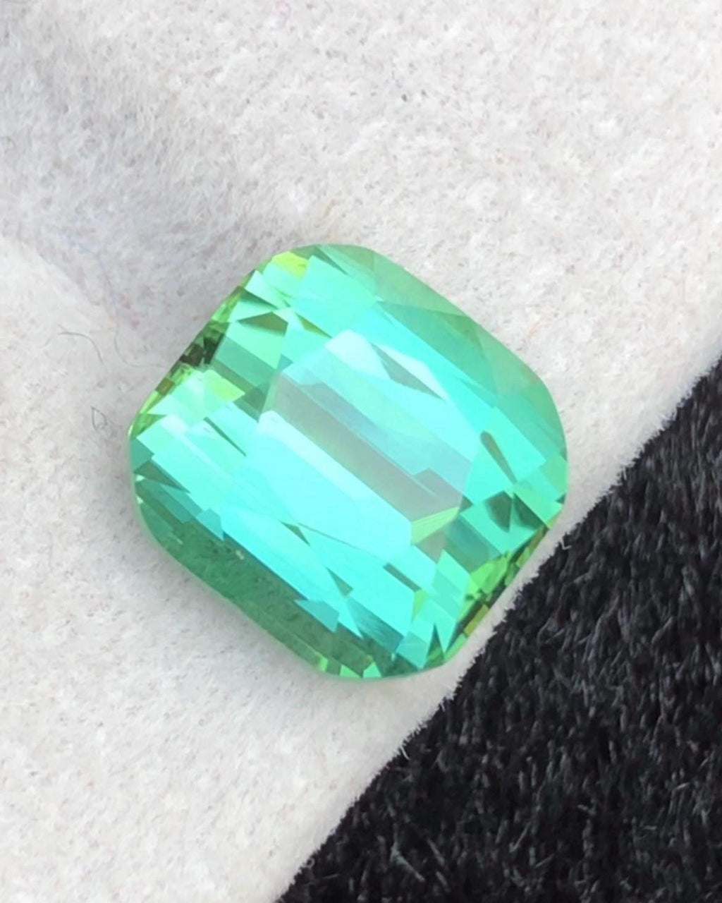 Natural Blue Green Tourmaline Gemstone Cushion Cut - 4.80 Carat From Afghanistan