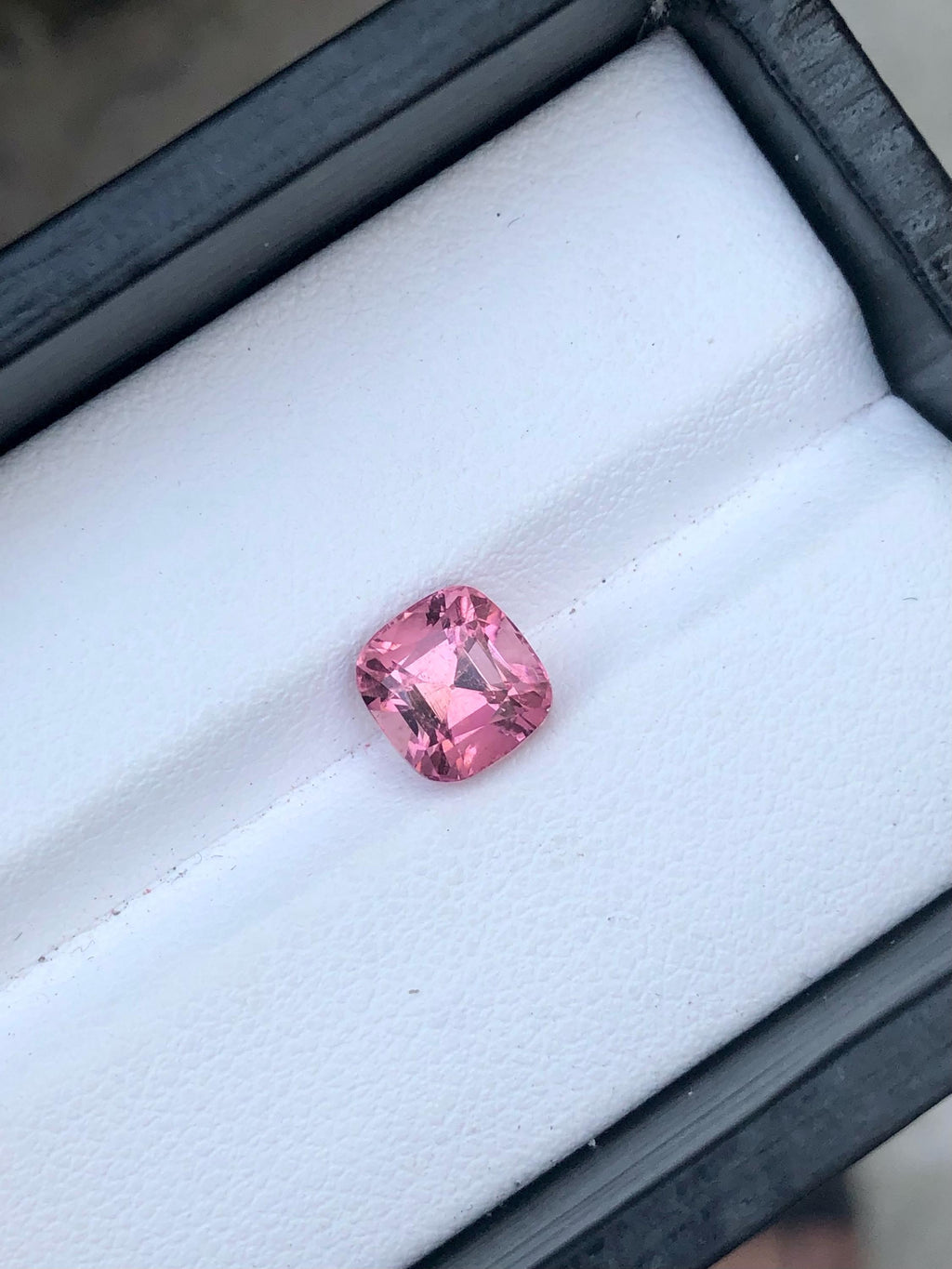Natural Pink Tourmaline Gemstone: 2.15 CT Square Cushion Cut
