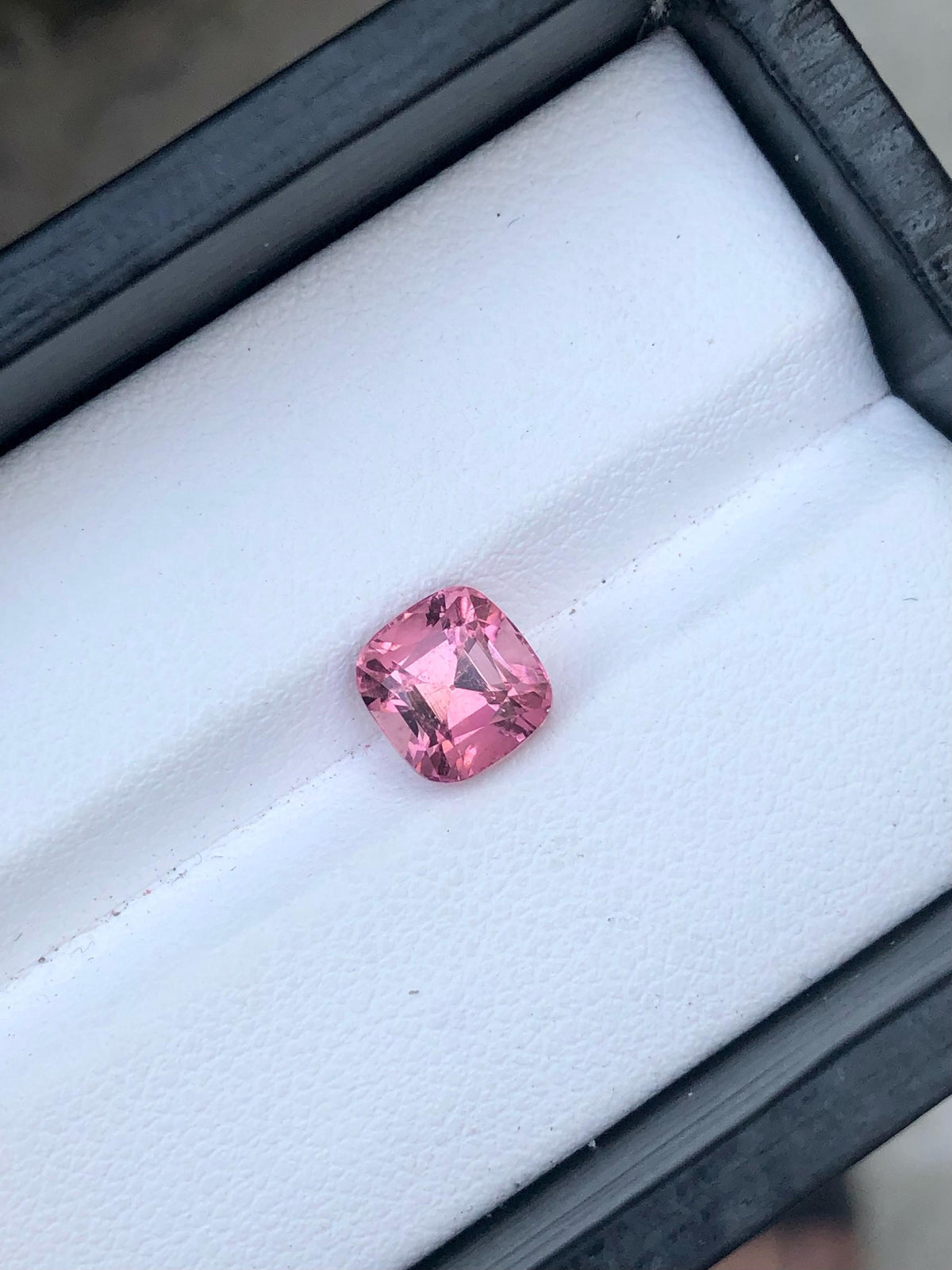 Natural Pink Tourmaline Gemstone: 2.15 CT Square Cushion Cut