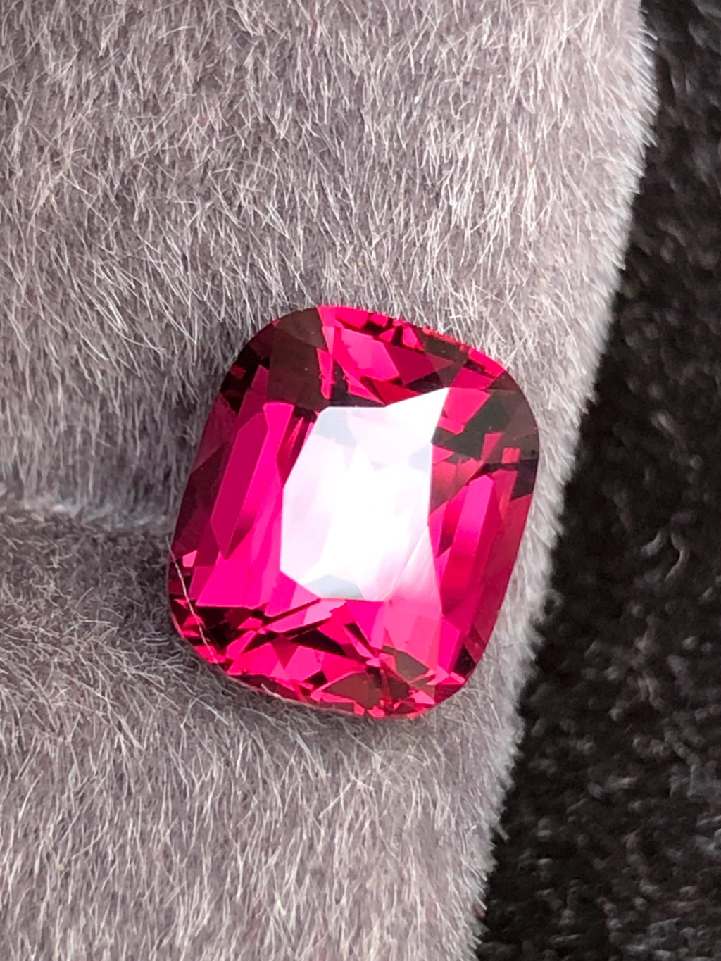 Rhodolite Garnet Cushion 3.76 ct From Tanga Mine Tanzania