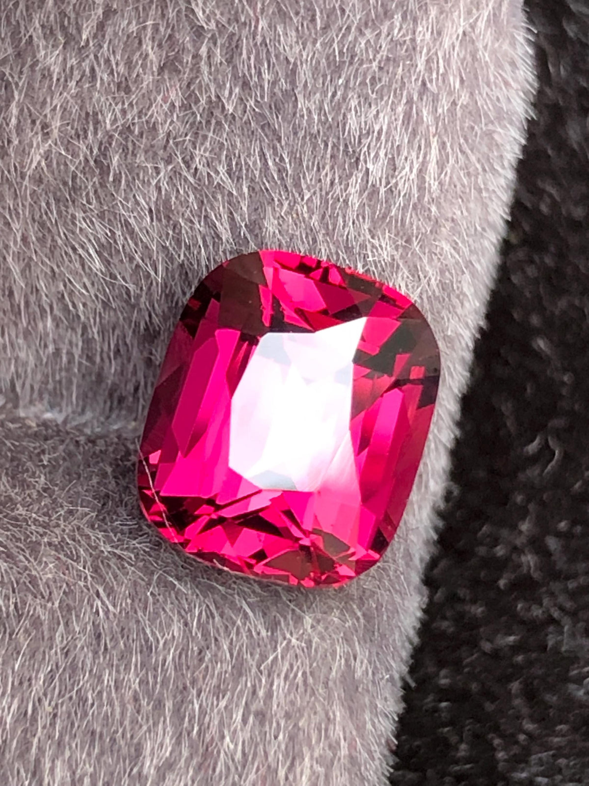 Rhodolite Garnet Cushion 3.76 ct From Tanga Mine Tanzania