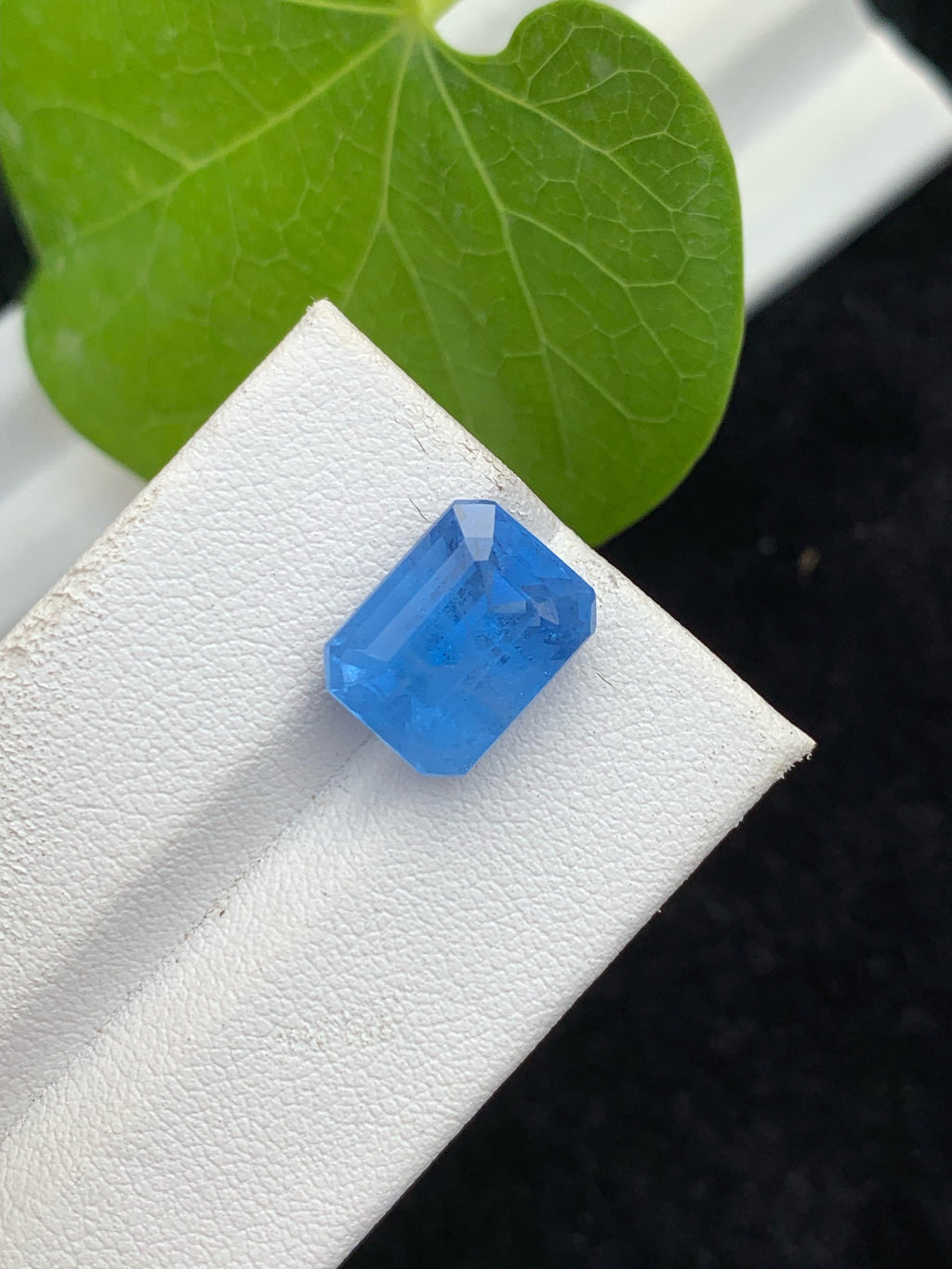 Santa Maria Aquamarine Gemstone: Emerald Cut Deep Blue Beryl, 6.15 CT