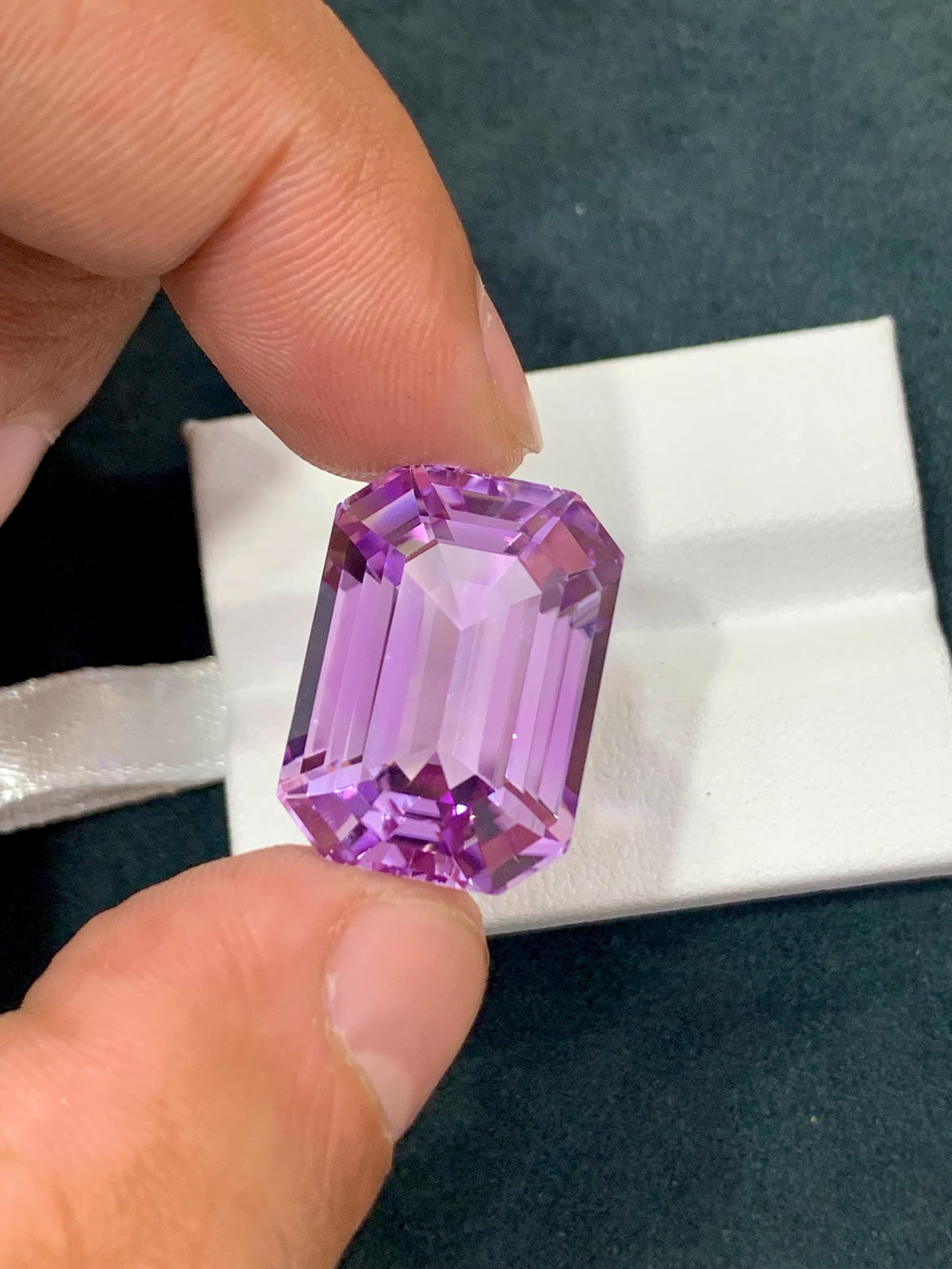Pink Kunzite 33.80ct Octagonal Emerald Cut Gem – Sparkling Afghan Gemstone