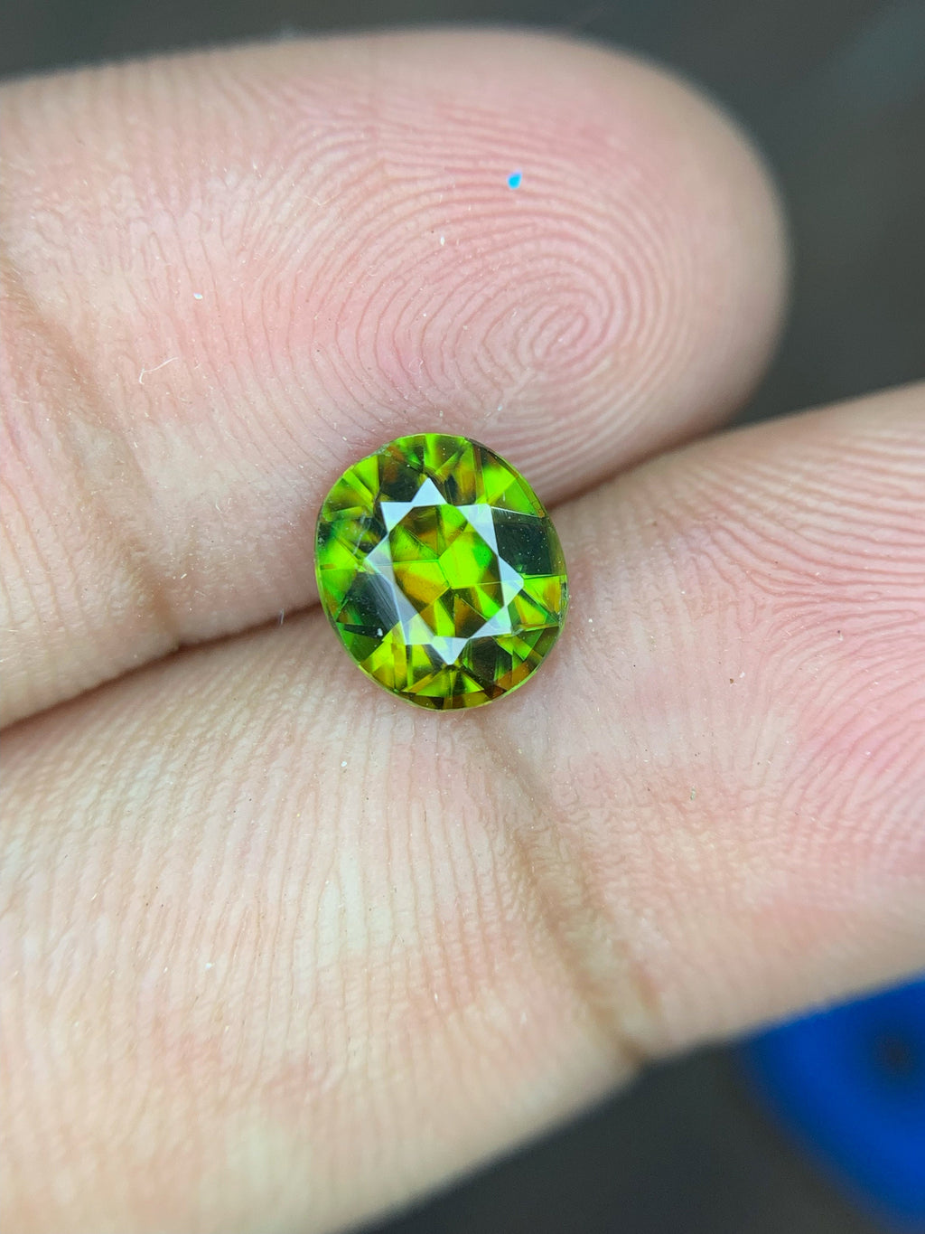1.15 CT Natural Sphene Gemstone: Oval Cut, Himalayan Origin