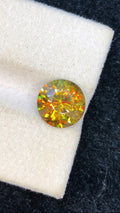 Natural Fire Sphene Gemstone: Round Cut, 3.20 CT, Himalayan Origin