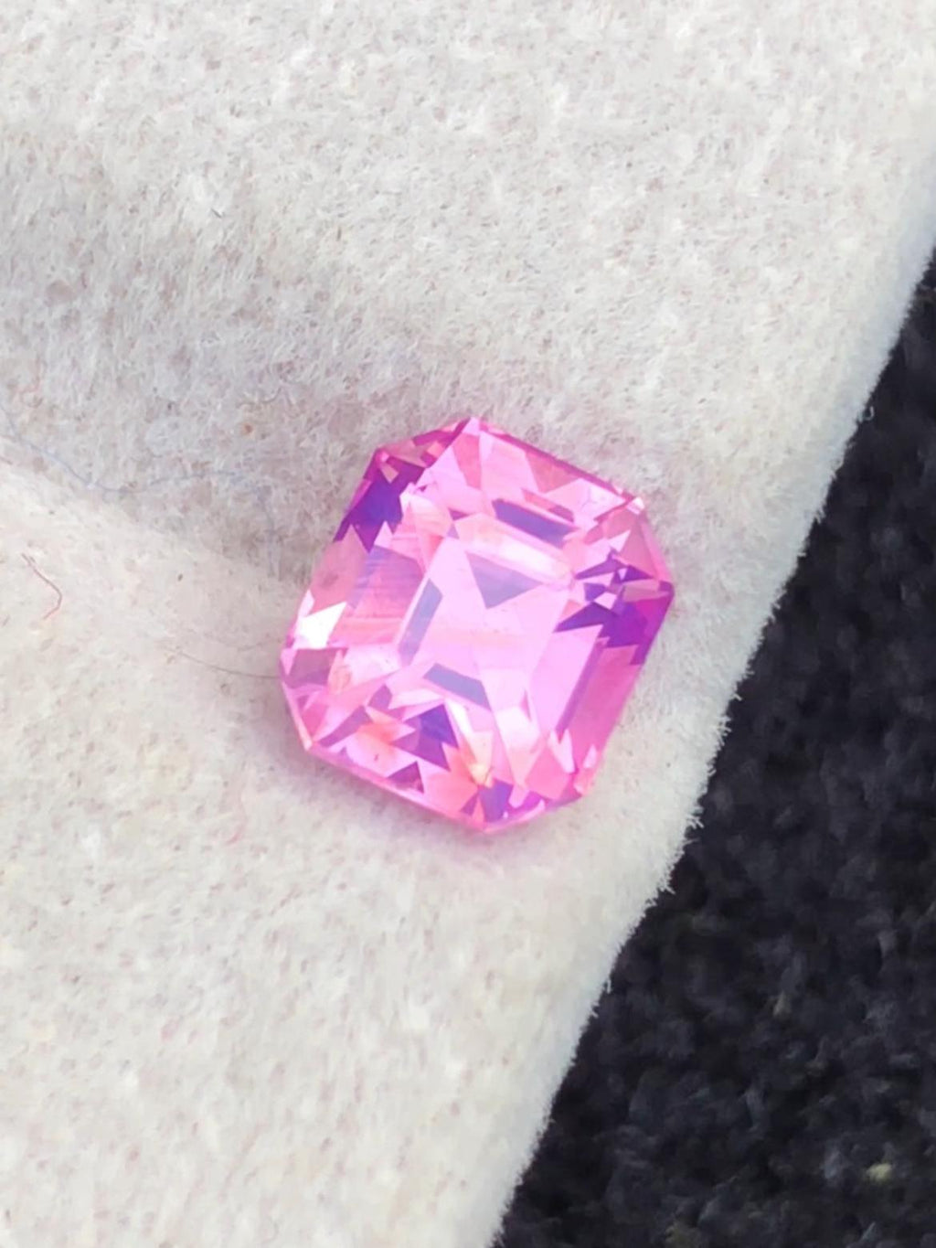 1.20ct Purple Pink Sapphire – No Heat Asscher Cut Gem, Madagascar