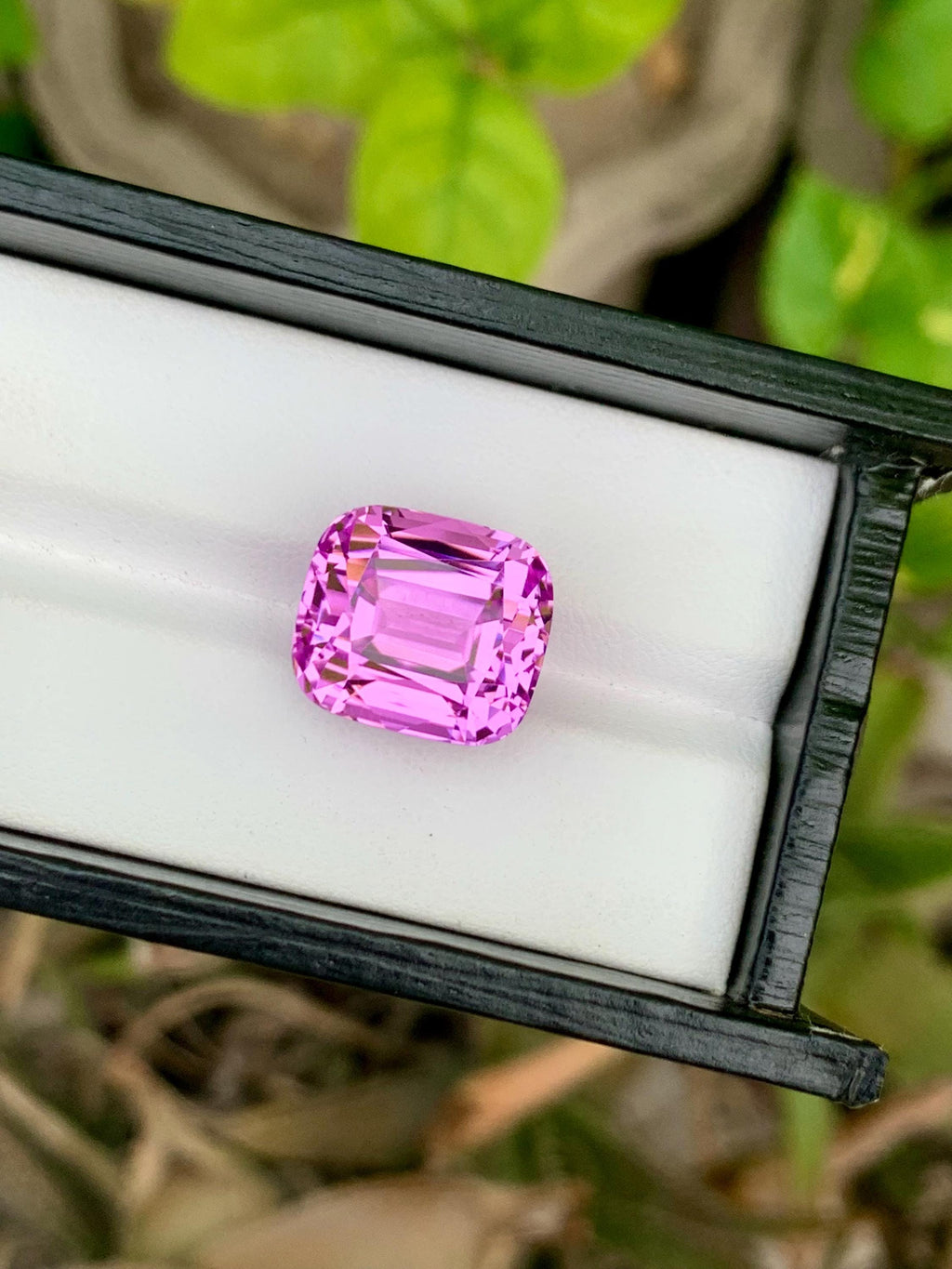 Natural Pink Kunzite Gemstone: 23.30 CT Cushion Cut, Afghanistan