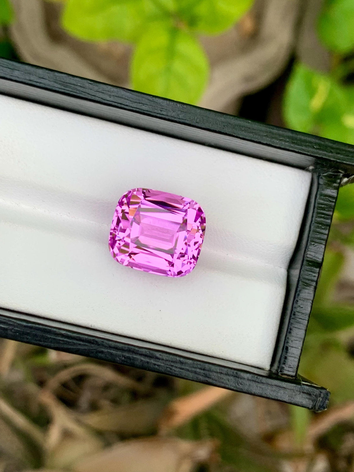 Natural Pink Kunzite Gemstone: 23.30 CT Cushion Cut, Afghanistan