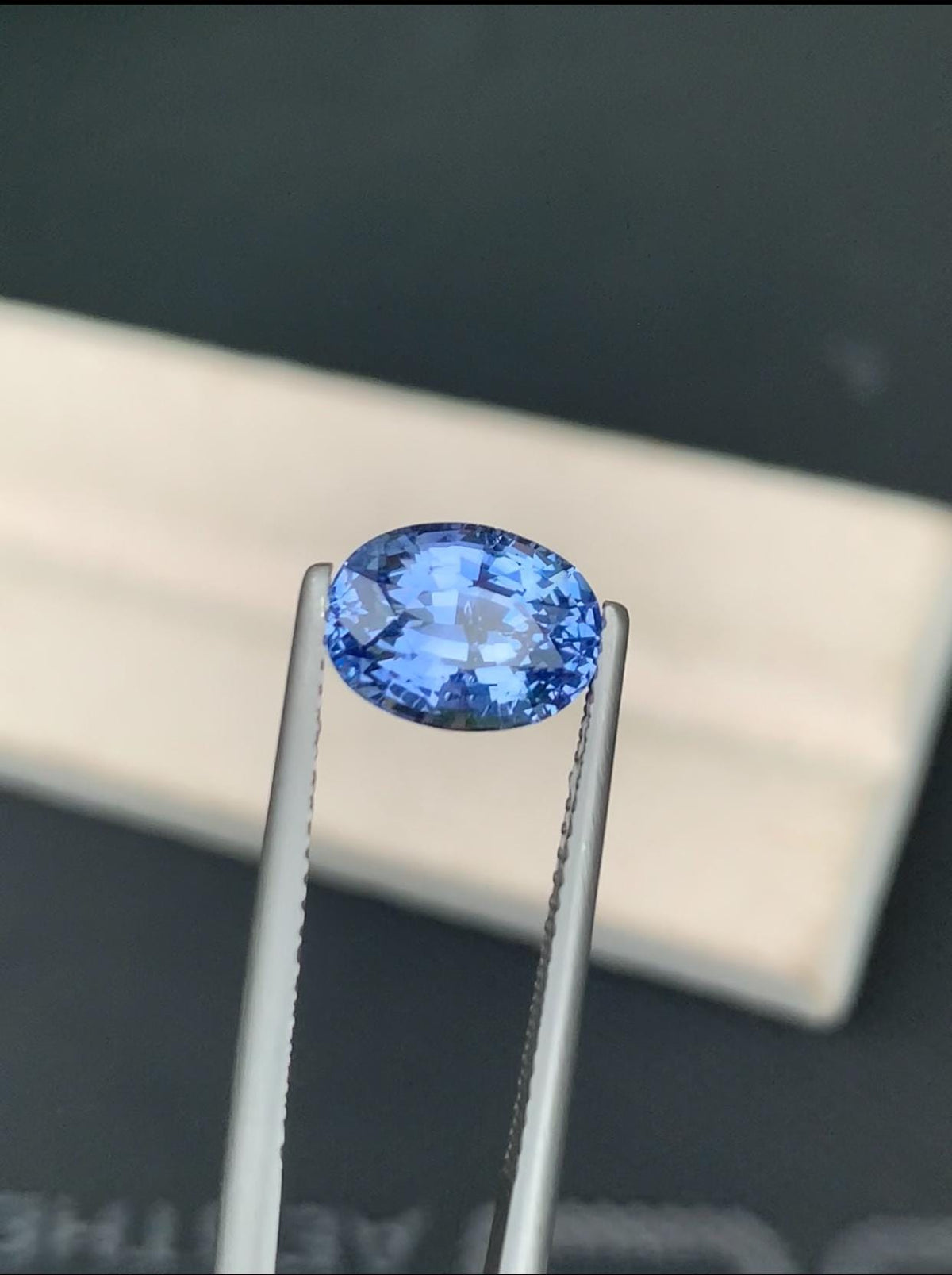 Certified 3.08 Carat Blue Sapphire Gemstone: Oval Faceted Jewelry Stone