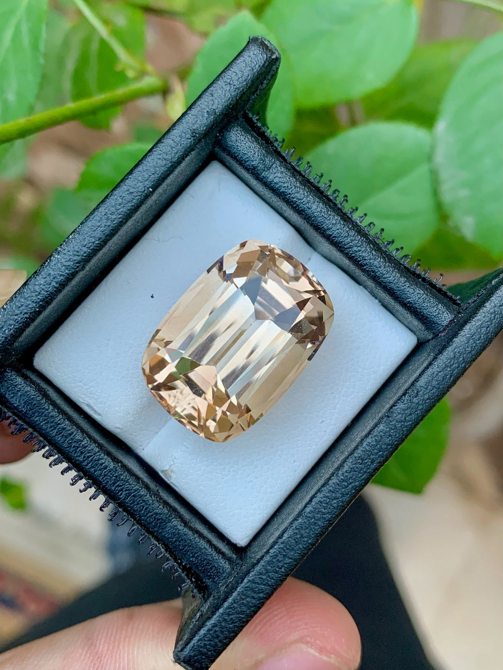 Imperial Topaz Loose Gemstone: 36.80 CT Cushion Cut, Brazil