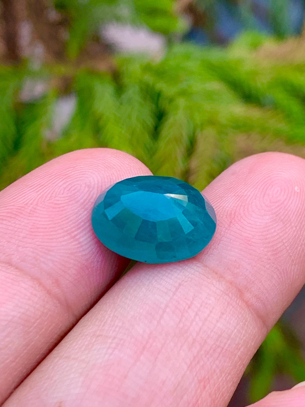 Grandidierite Cabochon: 9.30 CT Bluish Green Gemstone from Madagascar