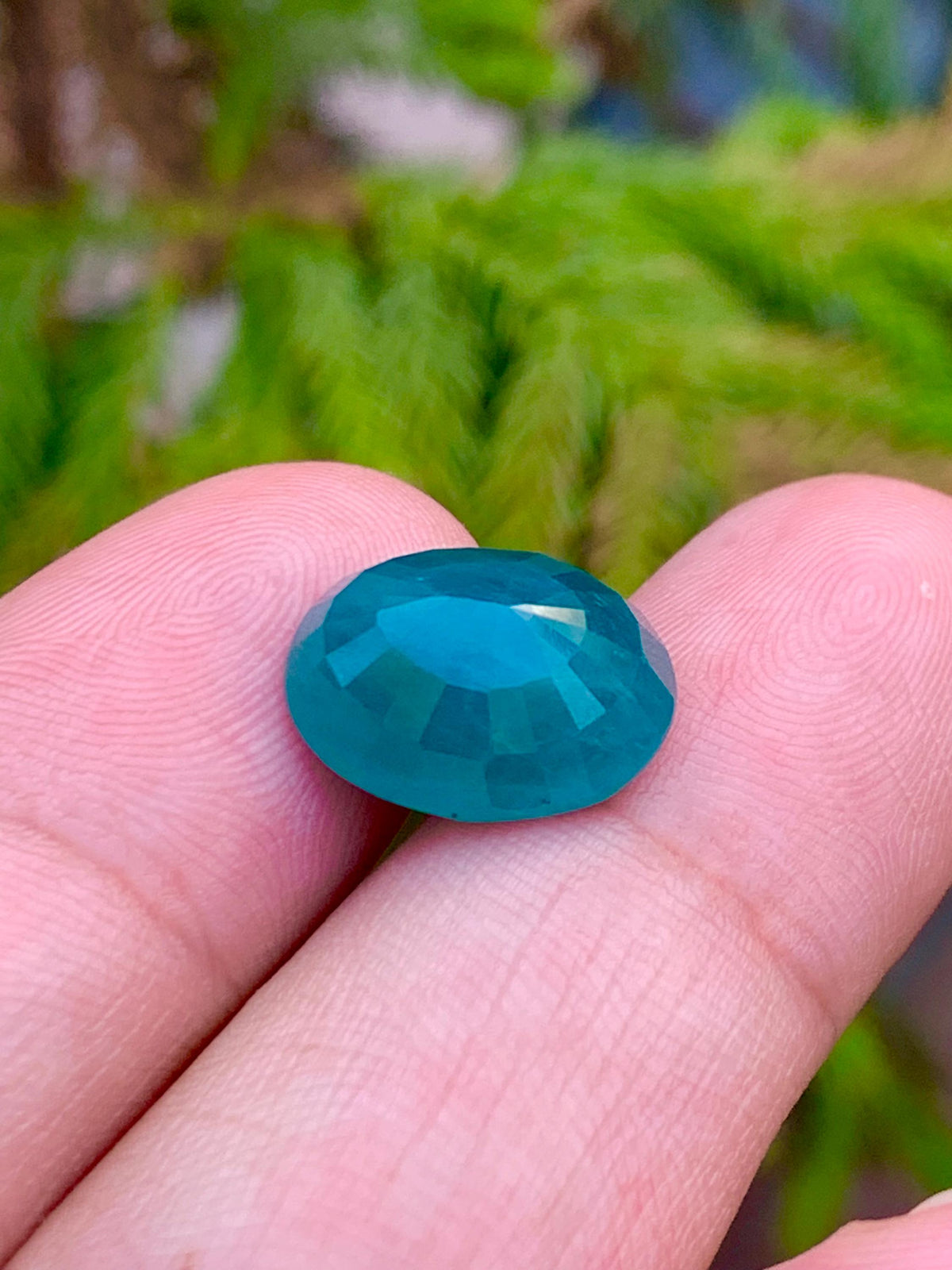 Grandidierite Cabochon: 9.30 CT Bluish Green Gemstone from Madagascar