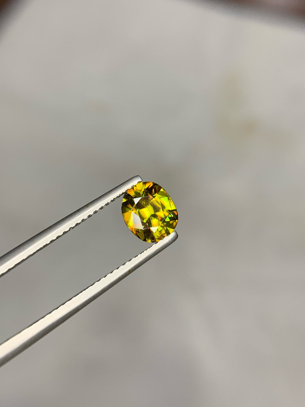 1.50 CT Natural Sphene Gemstone: Oval Cut, Himalayan Origin