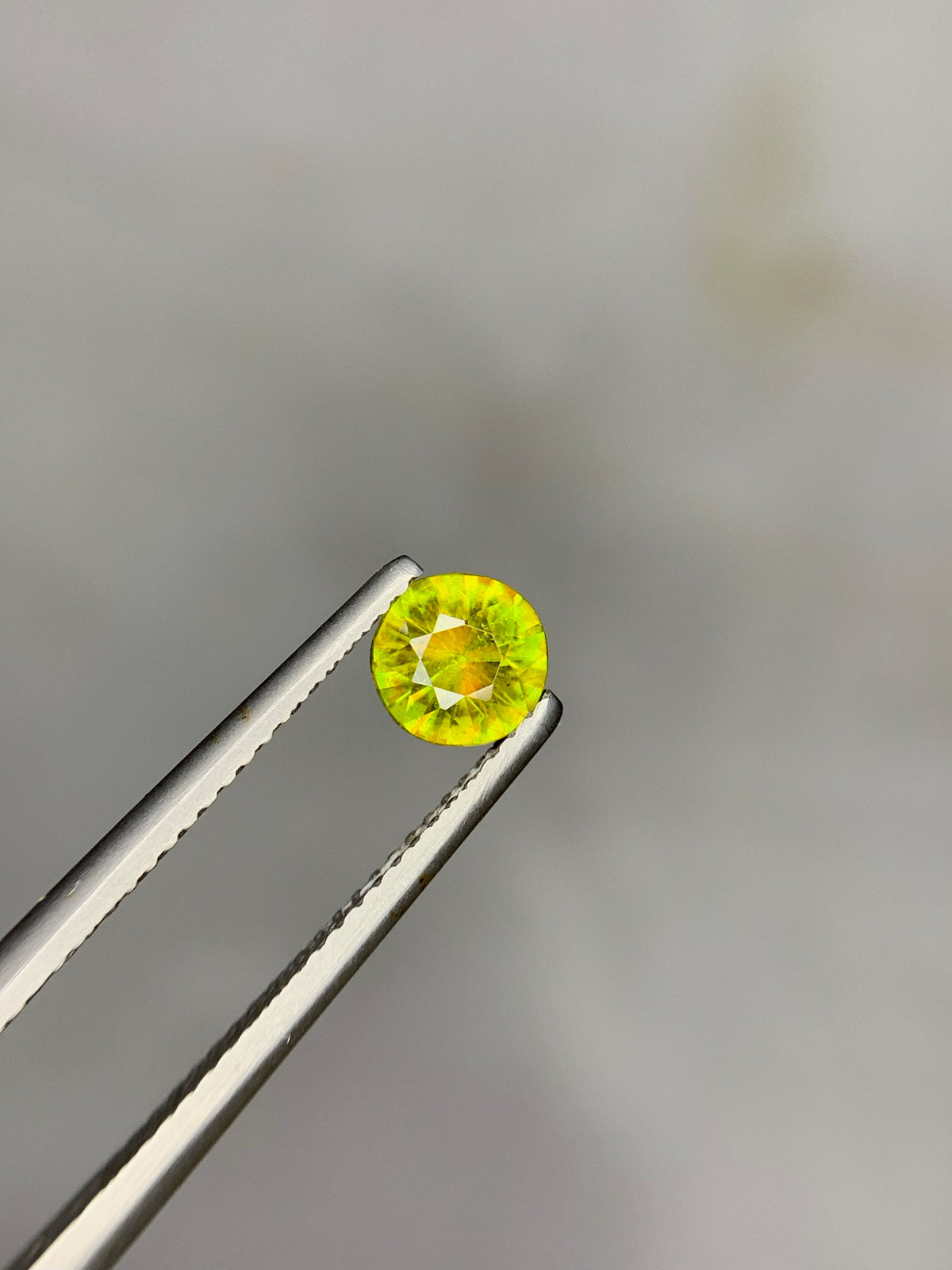 0.75 Carat Natural Chrome Sphene Loose Gemstone: Nugget Green Sparkle