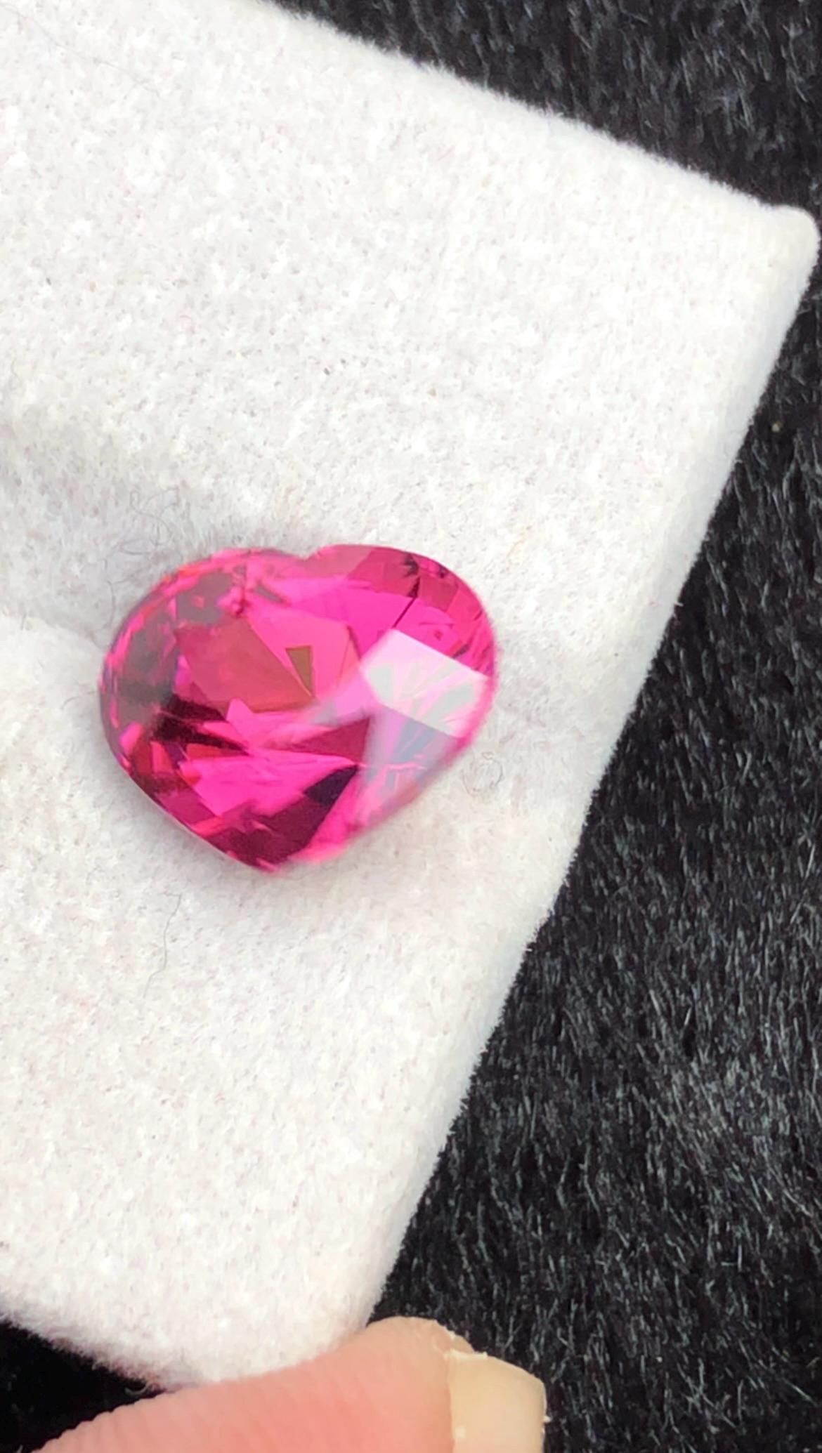 Purple Rhodolite Garnet 2.10ct Heart Cut – Tanga Mine Tanzania