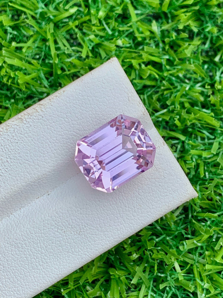 AAA Pink Kunzite Gemstone: Emerald Cut, 17.15 CT, November Birthstone